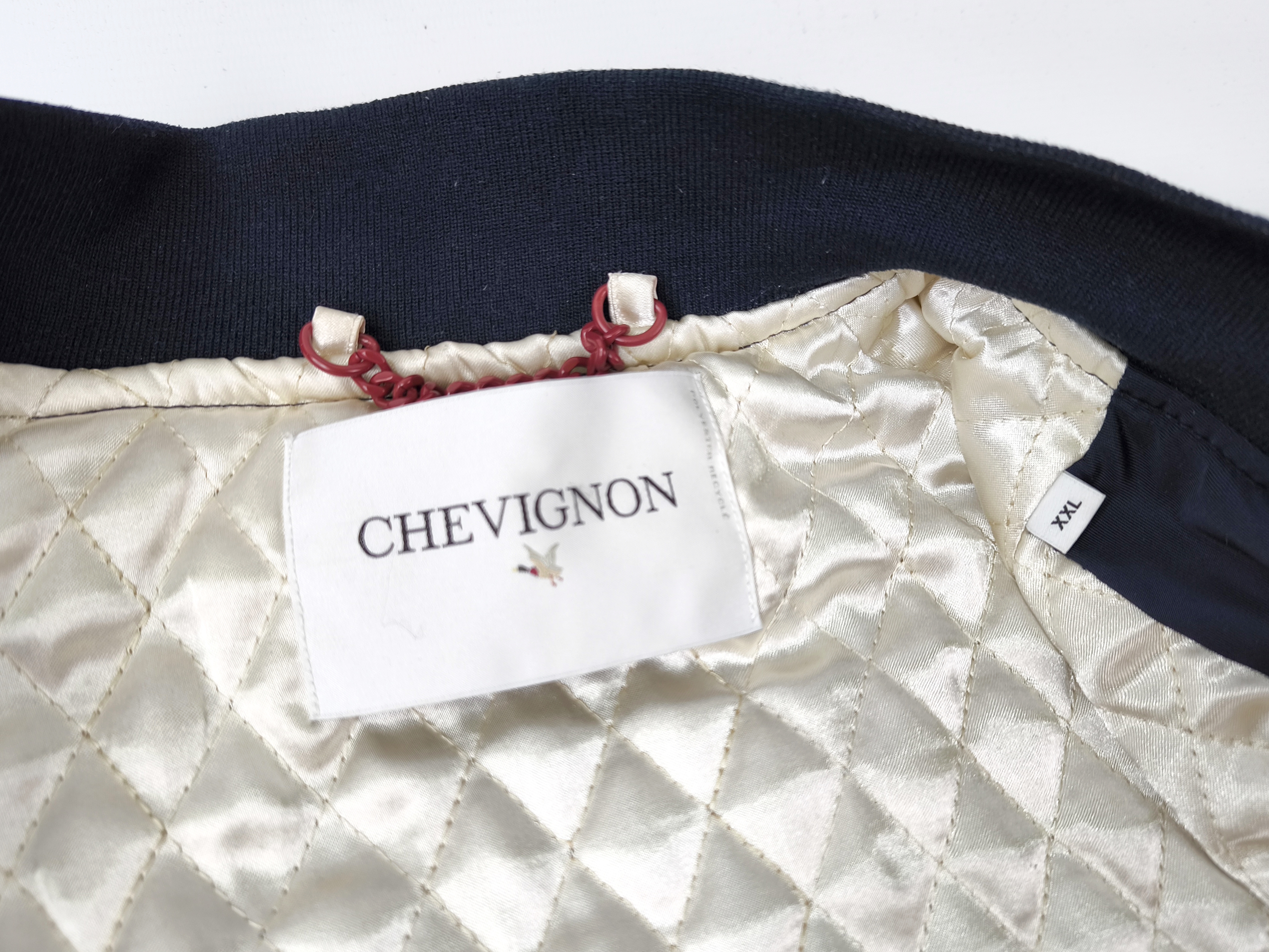 Chevignon Sport Jacke Team 57 dunkelblau Gr. XXL (XL) großes Rückenlogo