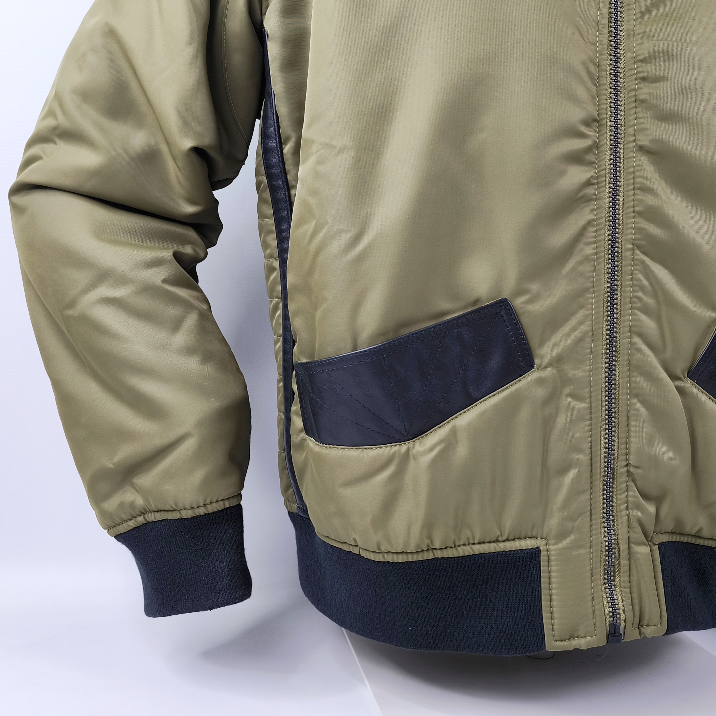 Chevignon Jacke Lunar khaki Gr. XL (L) Lamm Ledereinsätze Uranus