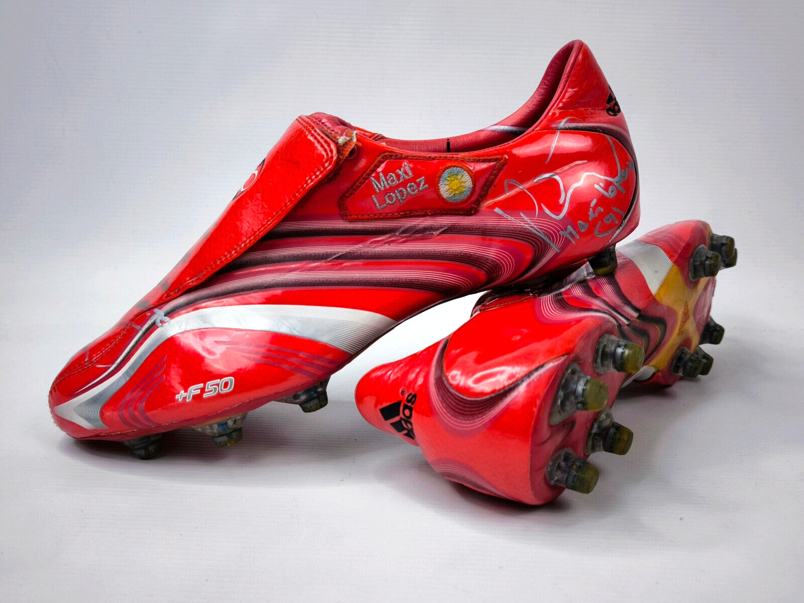 adidas F50 Tunit match worn Maxi Lopez Argentinien Fussball Schuhe MTM