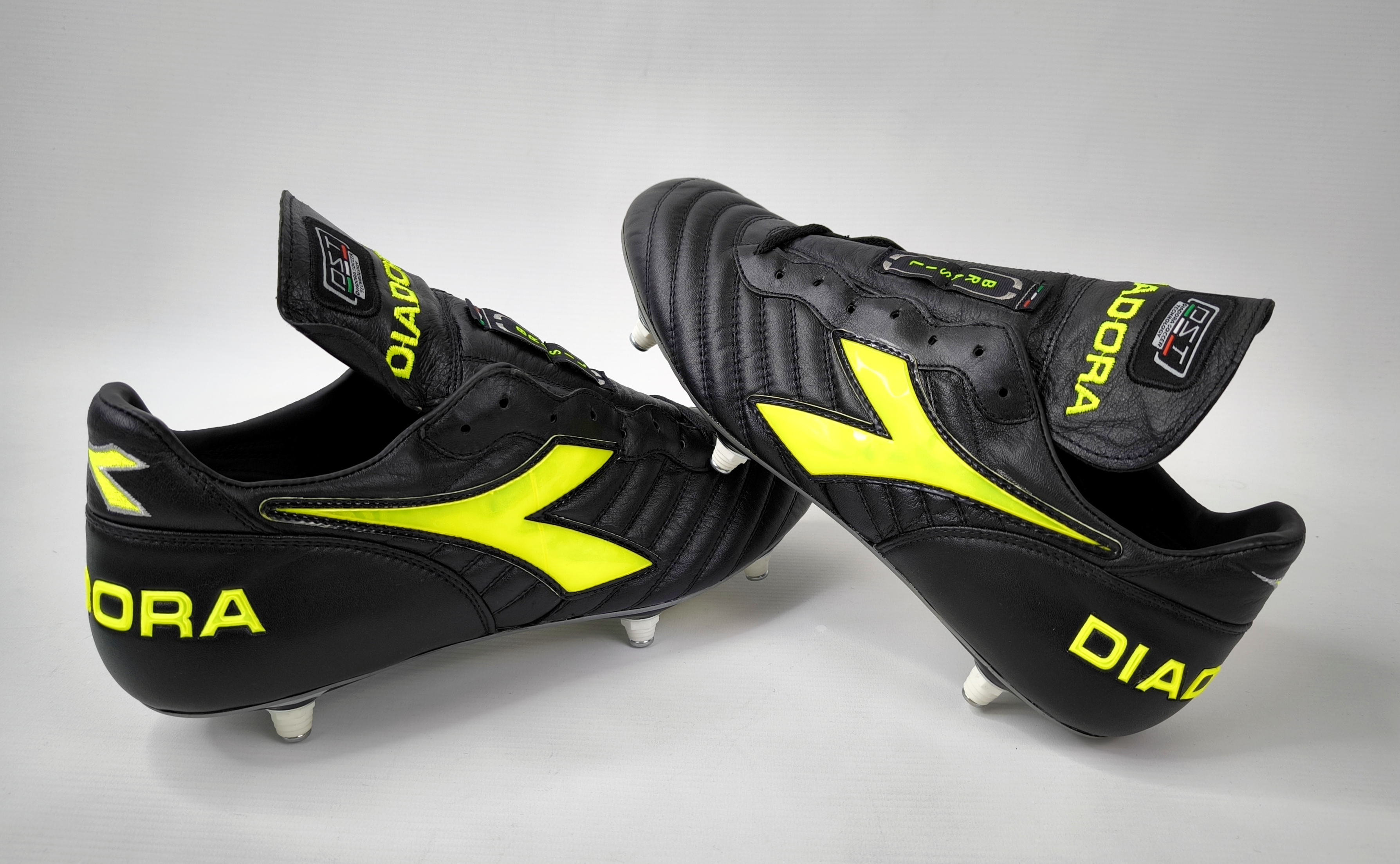 Diadora Brasil Pro SC Fussball Schuhe EUR 44.5 / UK 10 Made in Italy 125496
