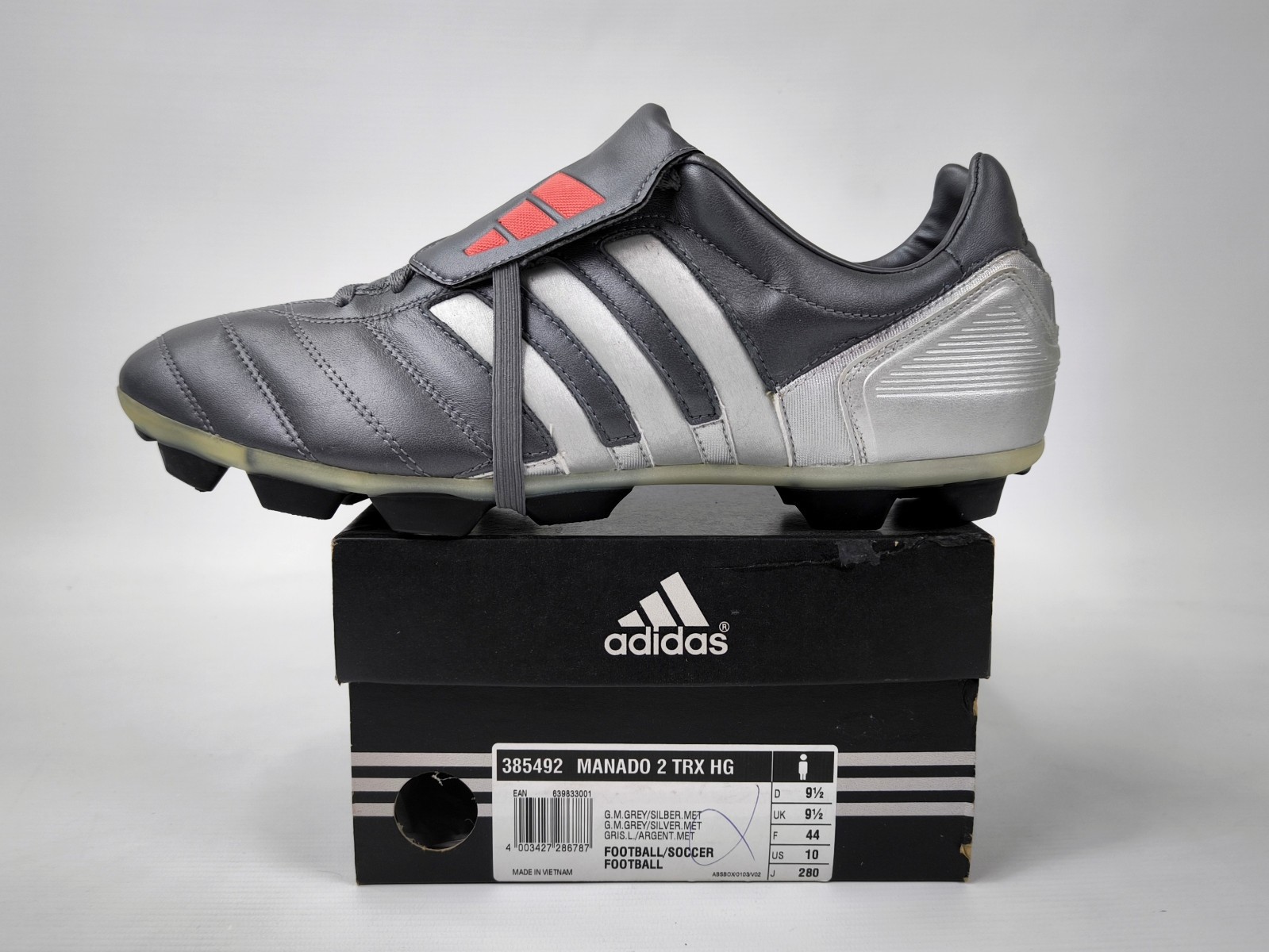 adidas Manado 2 TRX HG 2003 metal Fussball Schuhe Eu 44 / UK 9.5 predator 385492