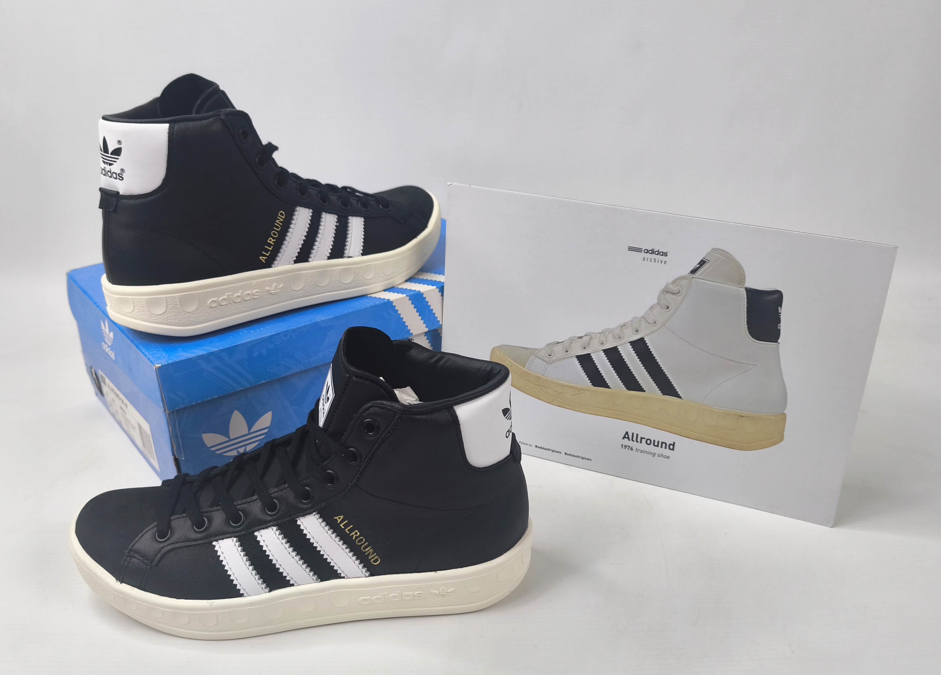 adidas Allround OG High Schuhe EUR 37 1/3 UK 4.5 aus 2016 schwarz BB5183 neu