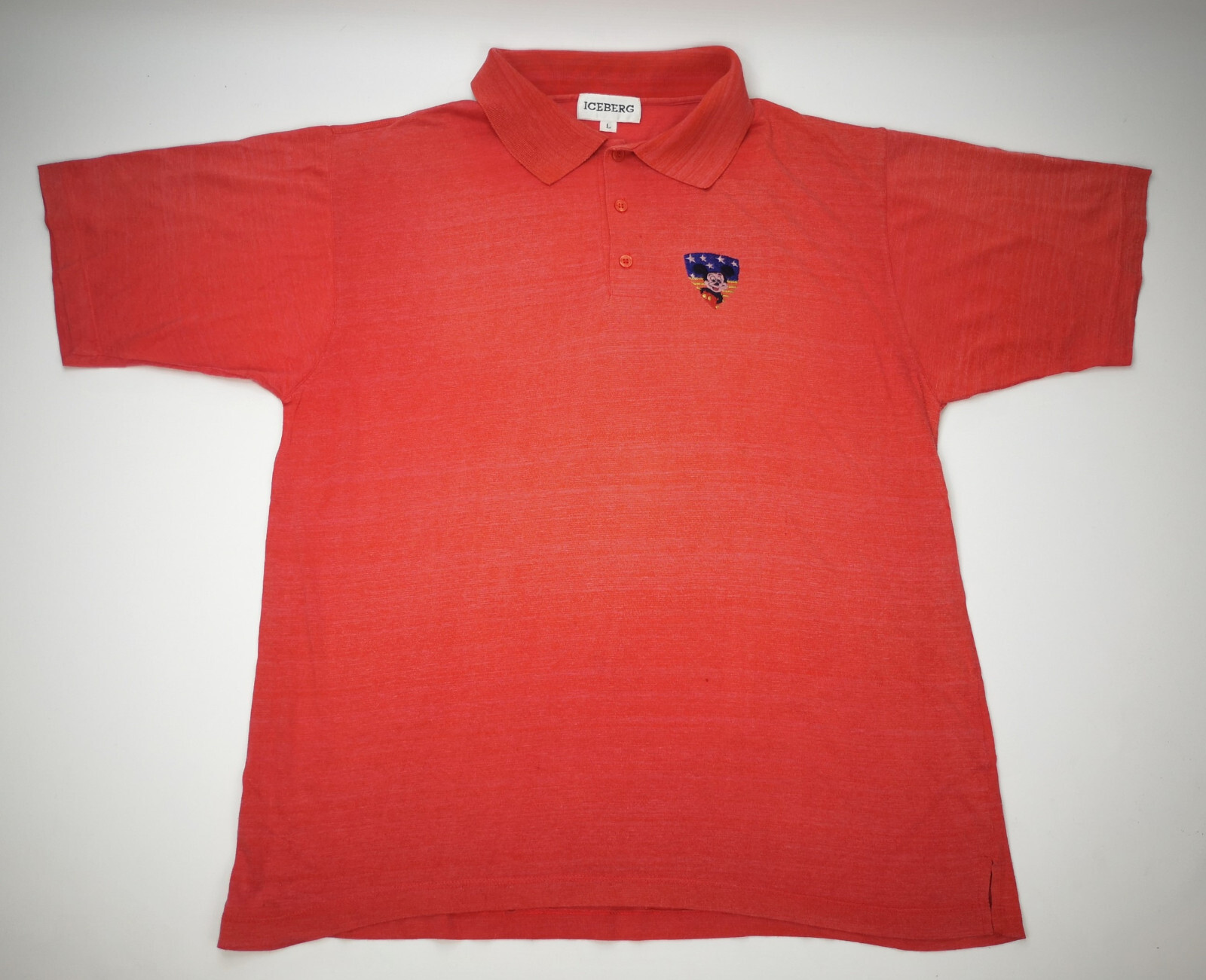 Iceberg Polo Shirt Mickey Gr. L vintage 90s