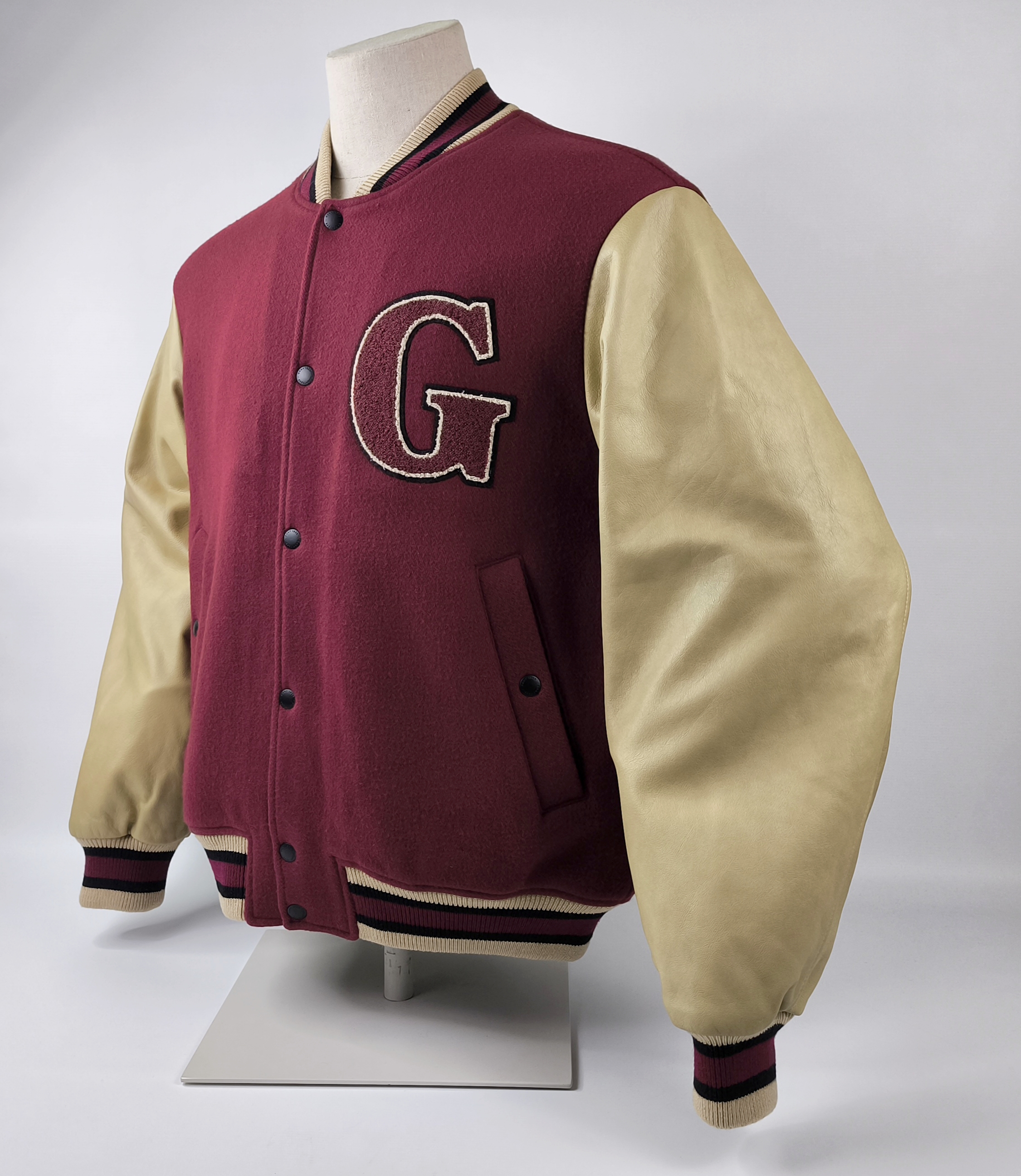 Gant Padded Mix Varsity Jacket Gr. L (XL) College Baseball Jacke Plumped Red neu