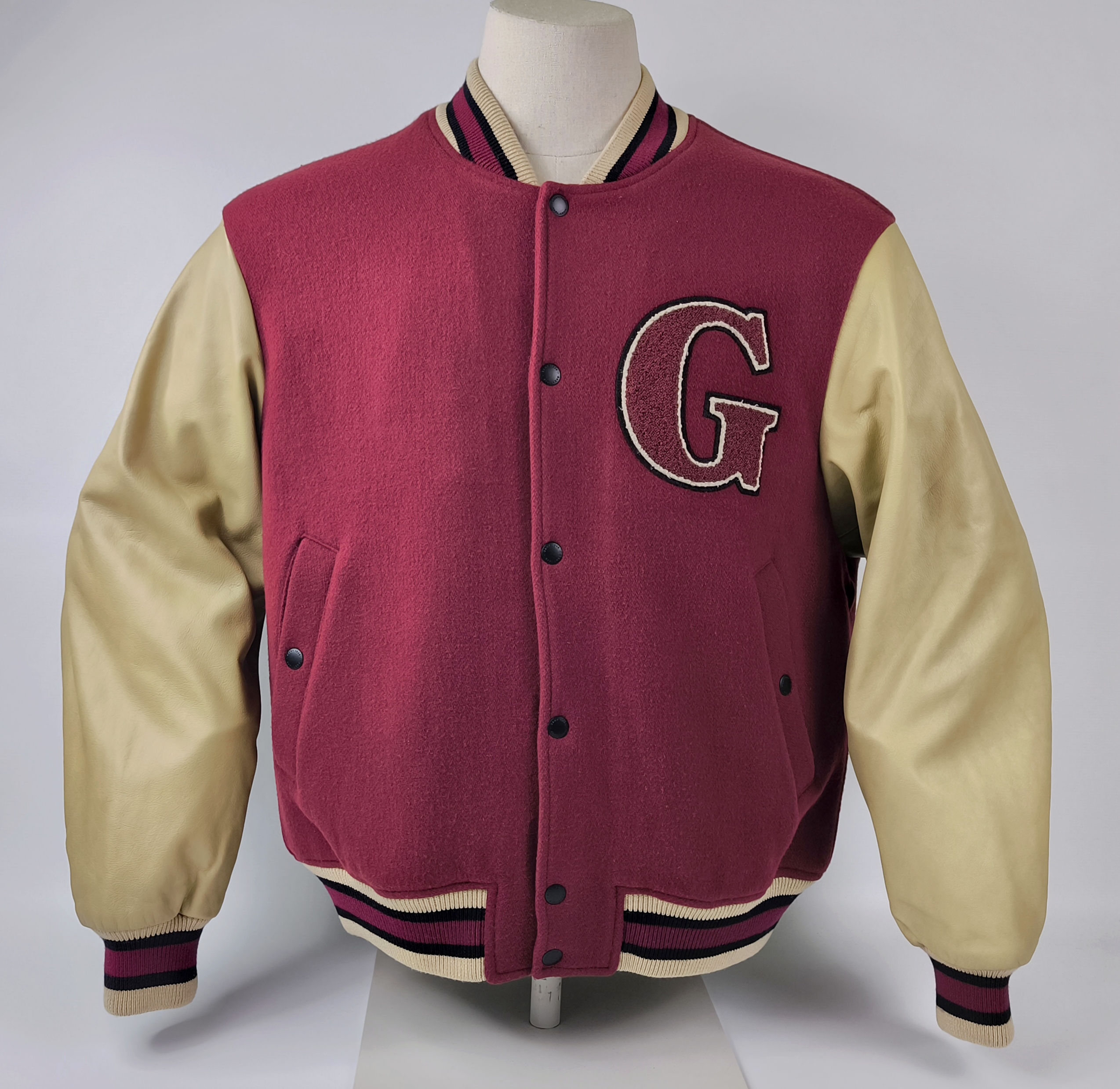 Gant Padded Mix Varsity Jacket Gr. L (XL) College Baseball Jacke Plumped Red neu