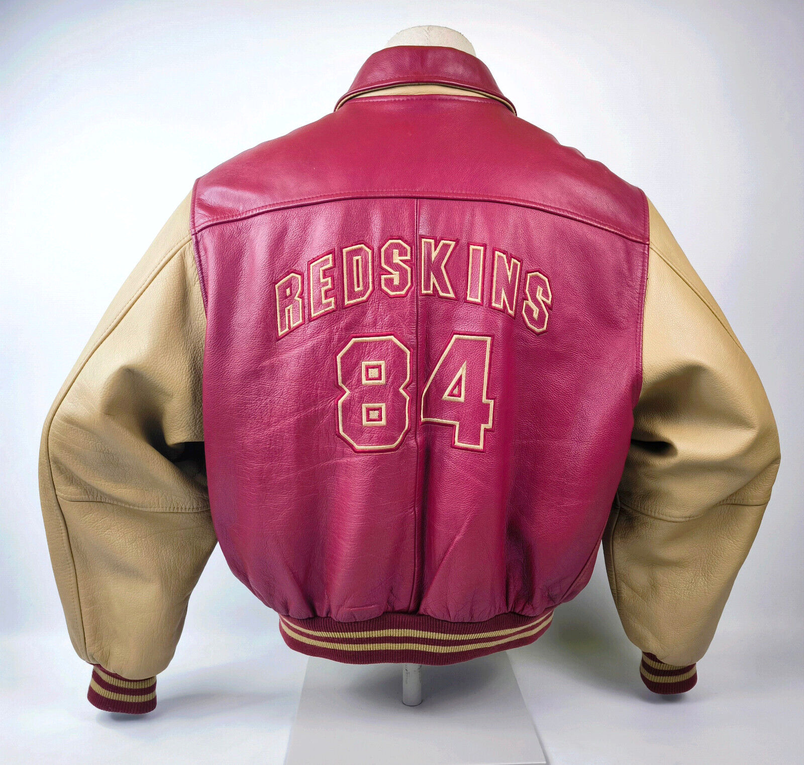 Redskins Lederjacke 84 Gr. XXL (XL) rot / creme
