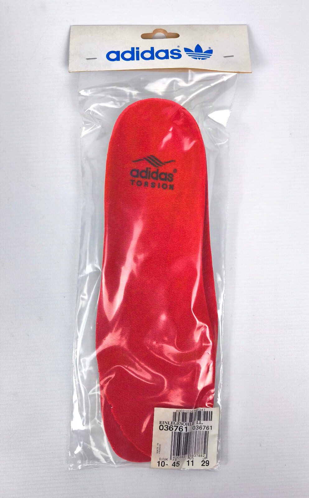 adidas Torsion Einlegesohlen rot Gr. 45 / UK 10.5 Made in France ZX 036761