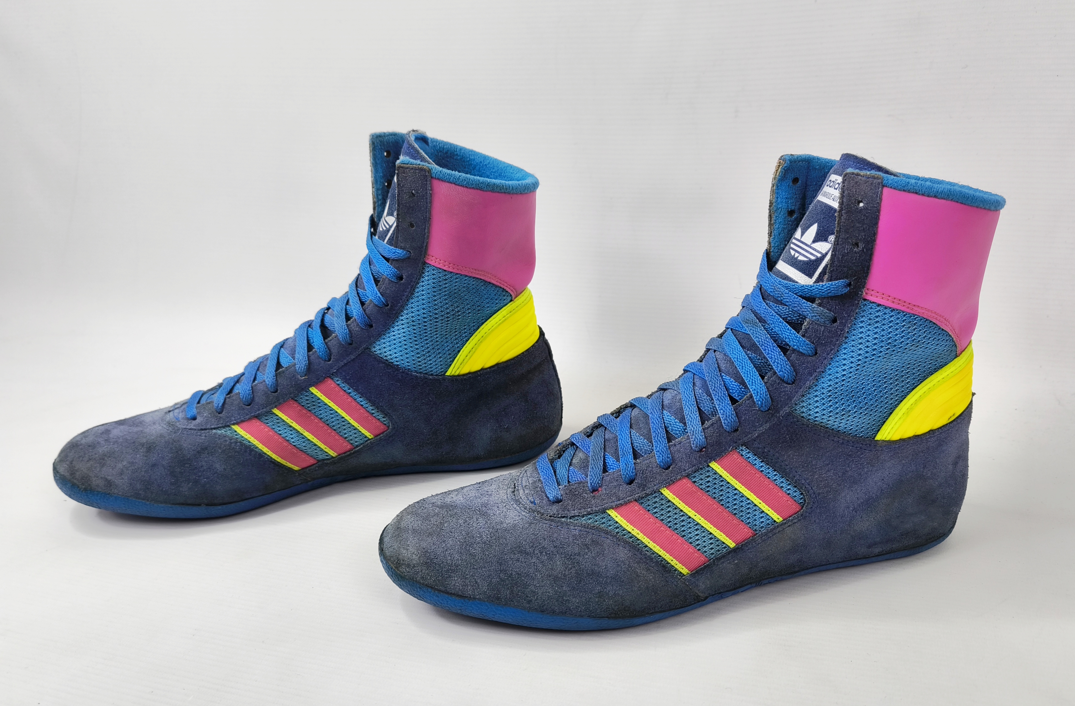 adidas Box Schuhe EUR 43 1/3 UK 9 Made in France 80s suede combat wrestling