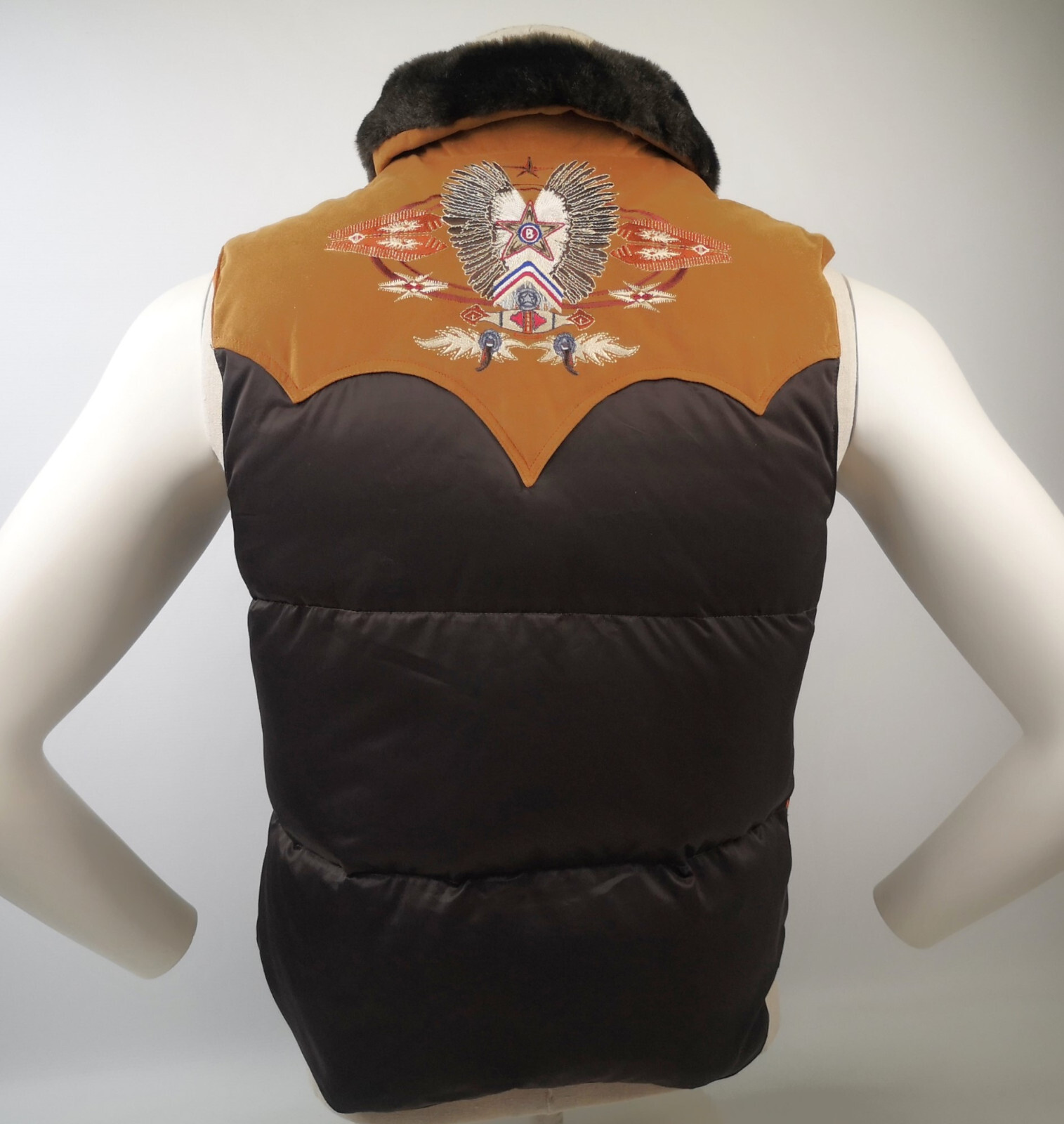 Bogner Daunen Weste Gr. 38 Daunenweste mit Webpelzbesatz