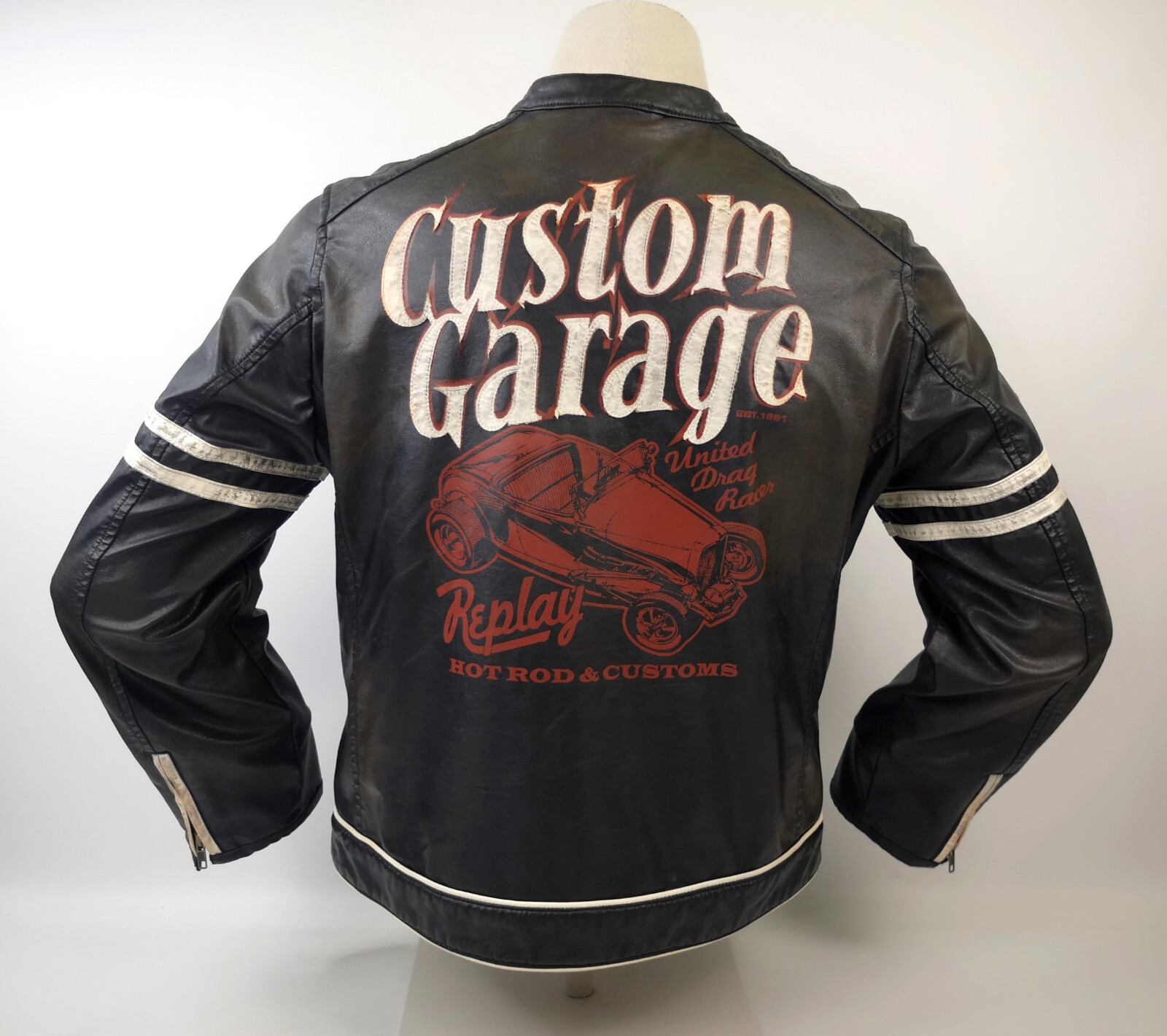 Replay Herren Jacke Custom Garage Biker Gr. L
