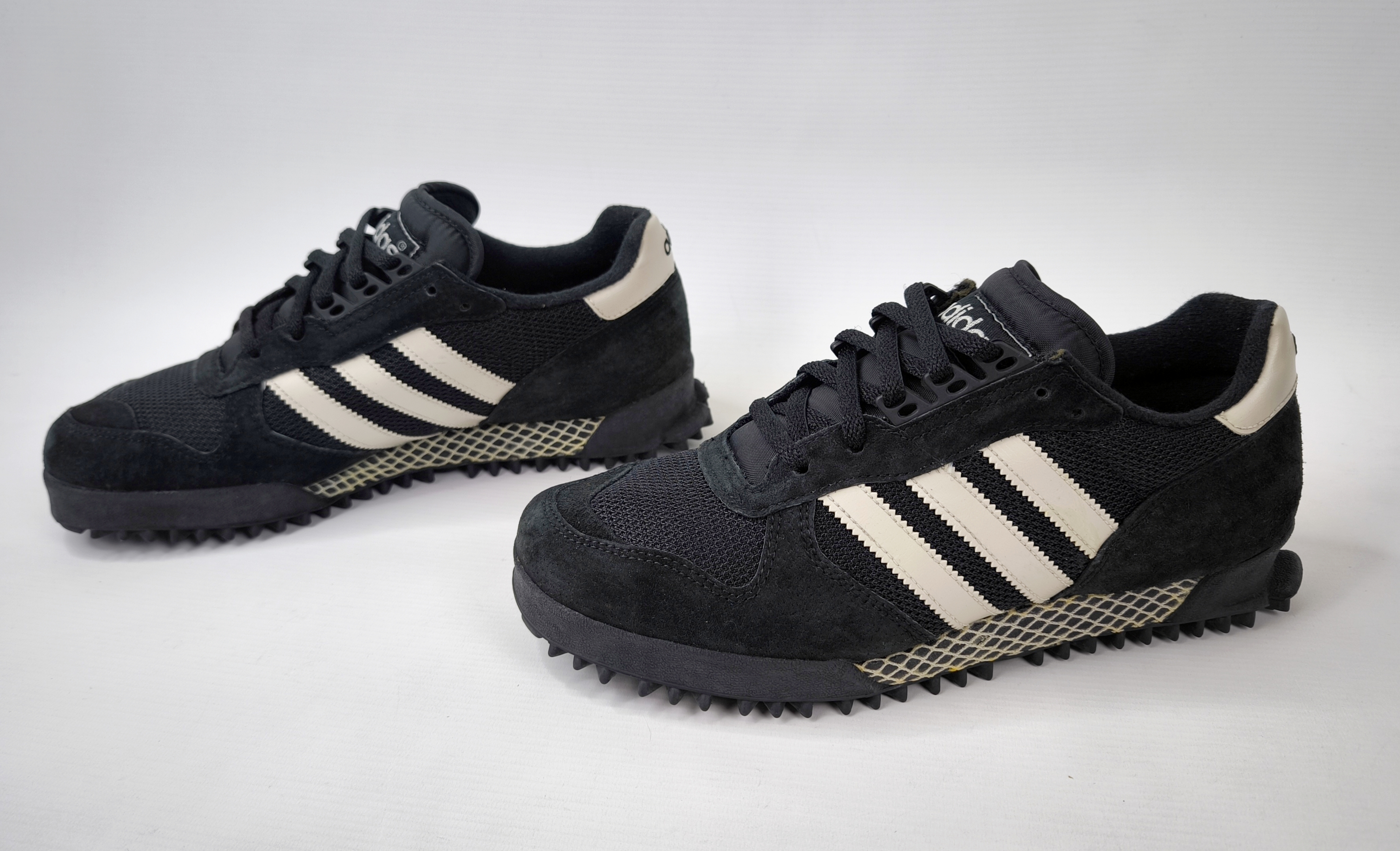 adidas Marathon TR Trainer Schuhe Eur 43 1/3 - UK 9 aus 1994 Made in Korea 3325