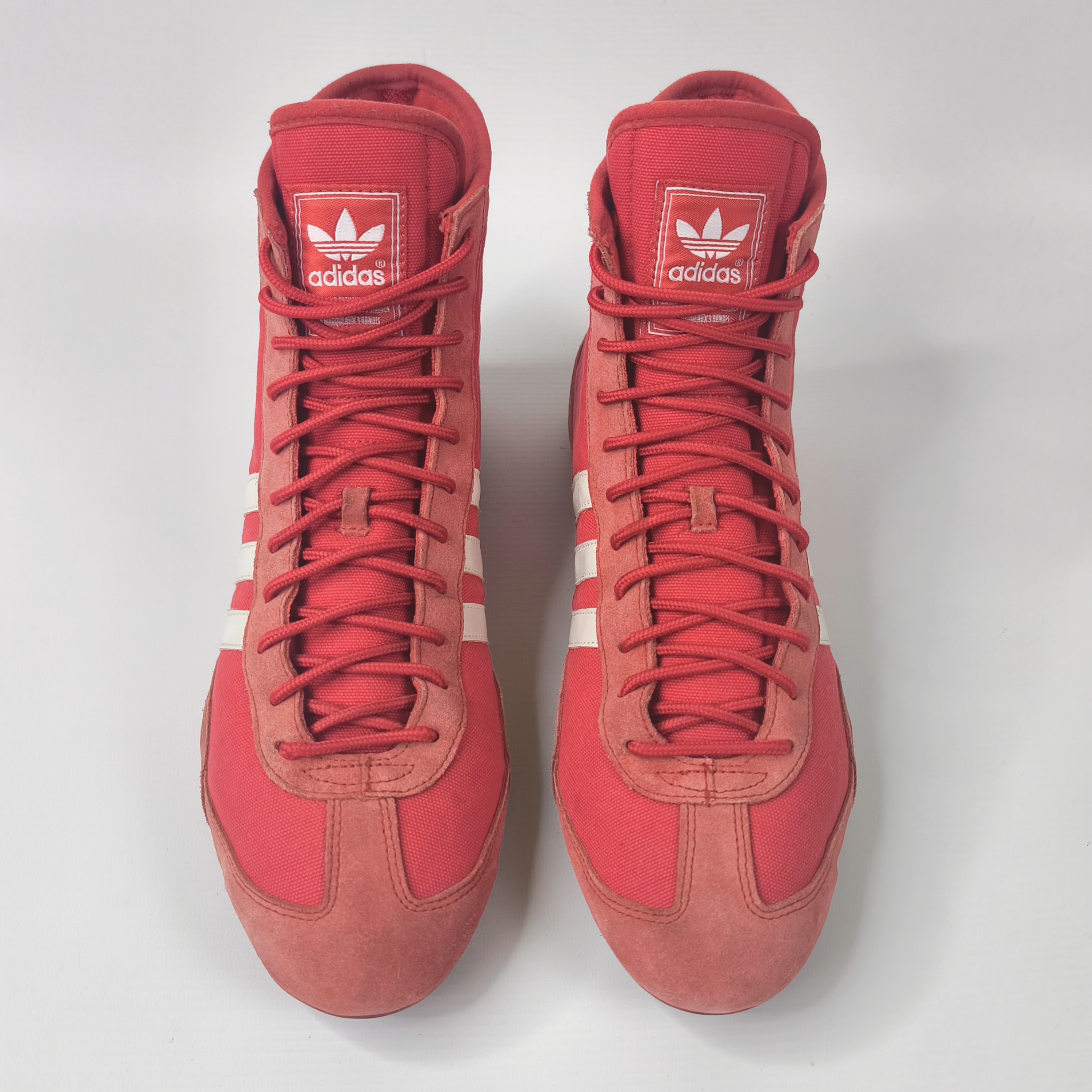 adidas Wrestling Schuhe Canvas rot 2003 EUR 43 1/3 UK 9 combat 038678