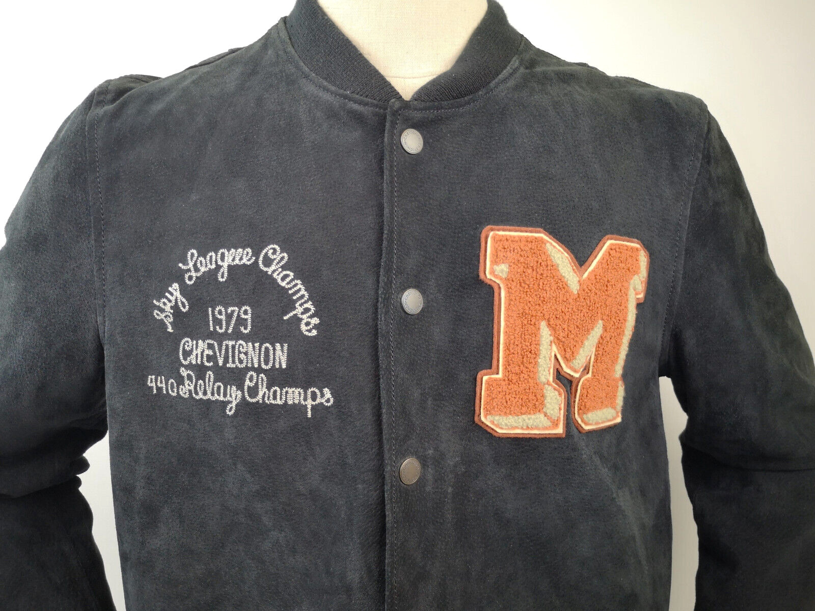 Chevignon Lederjacke Sky League schwarz Gr. M Wildleder Jacke