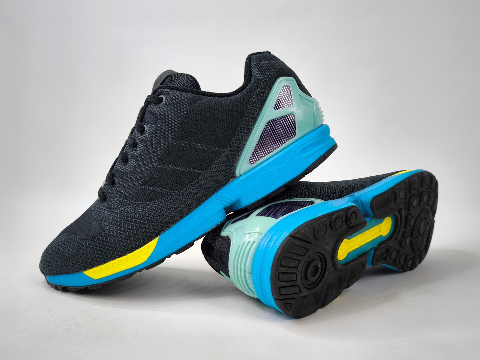 adidas ZX Flux Torsion Schuhe aqua schwarz UK 12 / Eur 47 1/3 aus 2015 AF6347