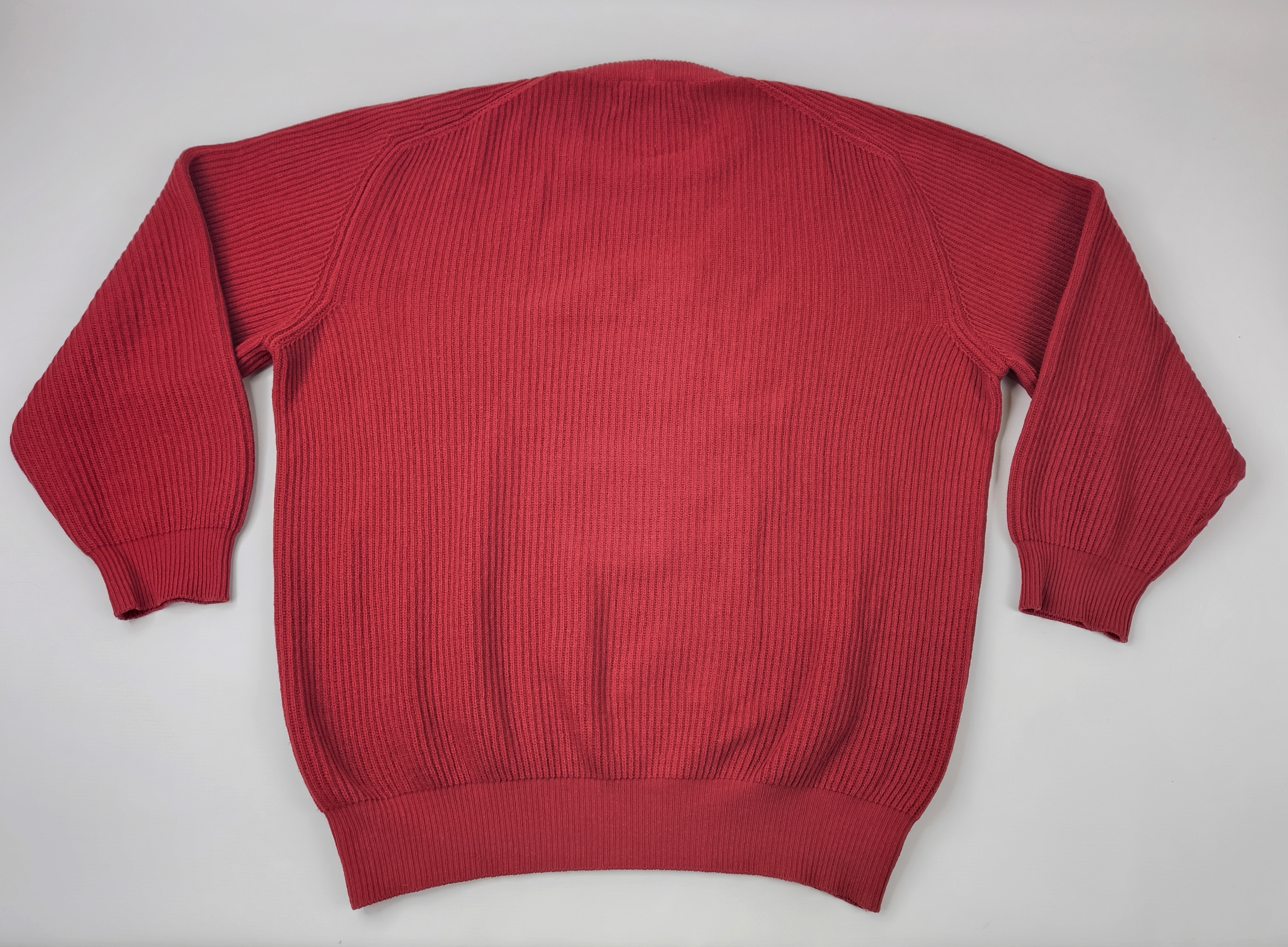 Iceberg Strick Pullover Wodka Ice Gr. VI (XL) rot Italy vintage 90s Logo Bär