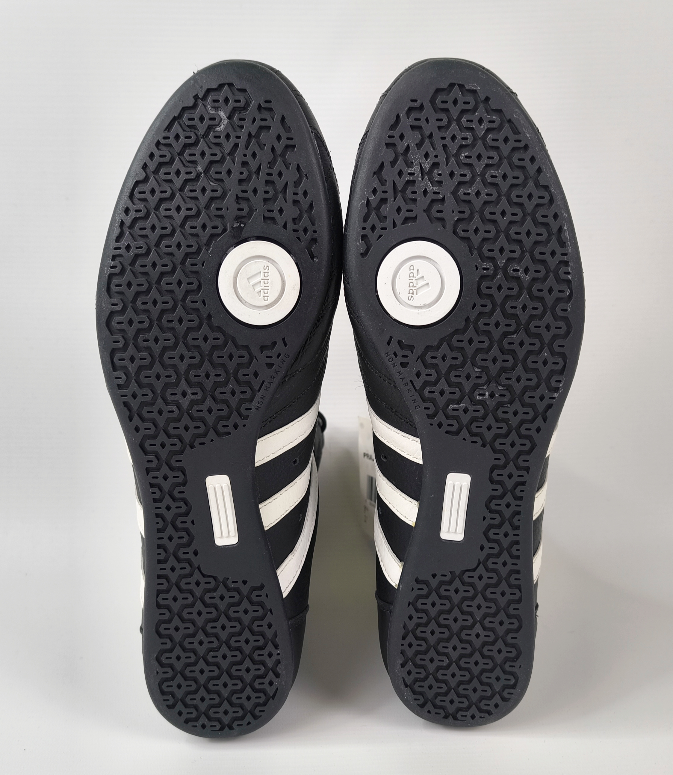 adidas Prajna High Schuhe EUR 44 UK 9.5 aus 2003 Leder schwarz 382158 neu