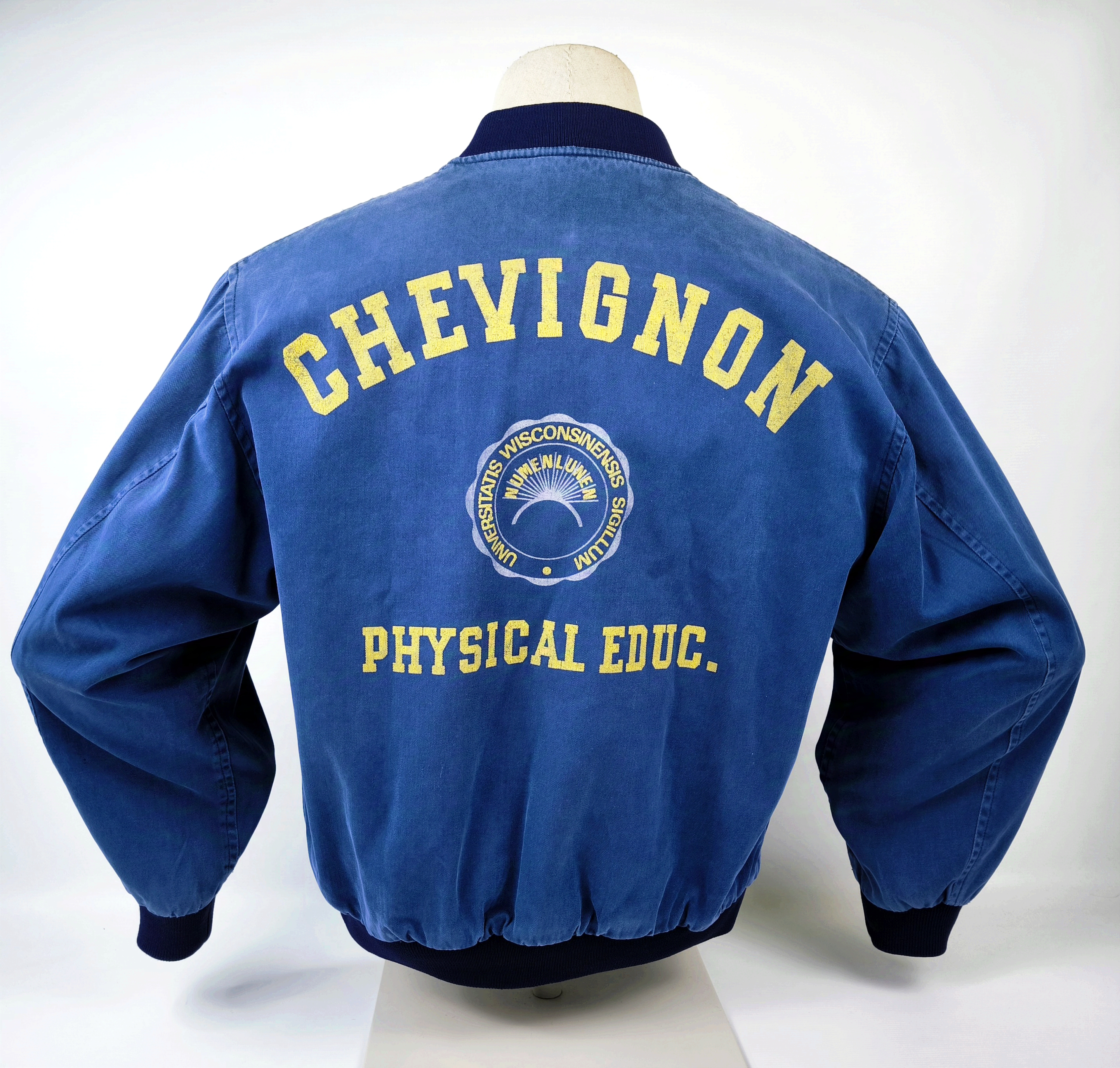 Chevignon Jacke Physical blau Gr. L blau Conquest Studion Denim vintage 80s