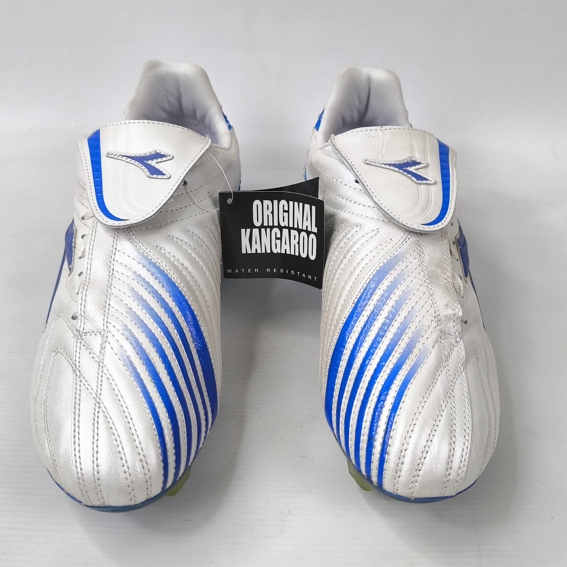 Diadora Maximus K RTX 14 Fussball Schuhe EUR 46 / UK 11.5 silber 145229 K-Leder Kopie