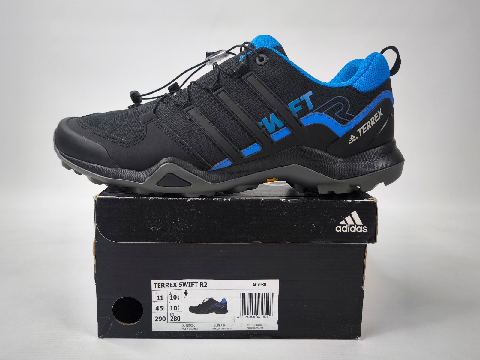 adidas Terrex Swift R2 Schuhe schwarz Eur 45 1/3 / UK 10.5 Low Top Boots AC7980