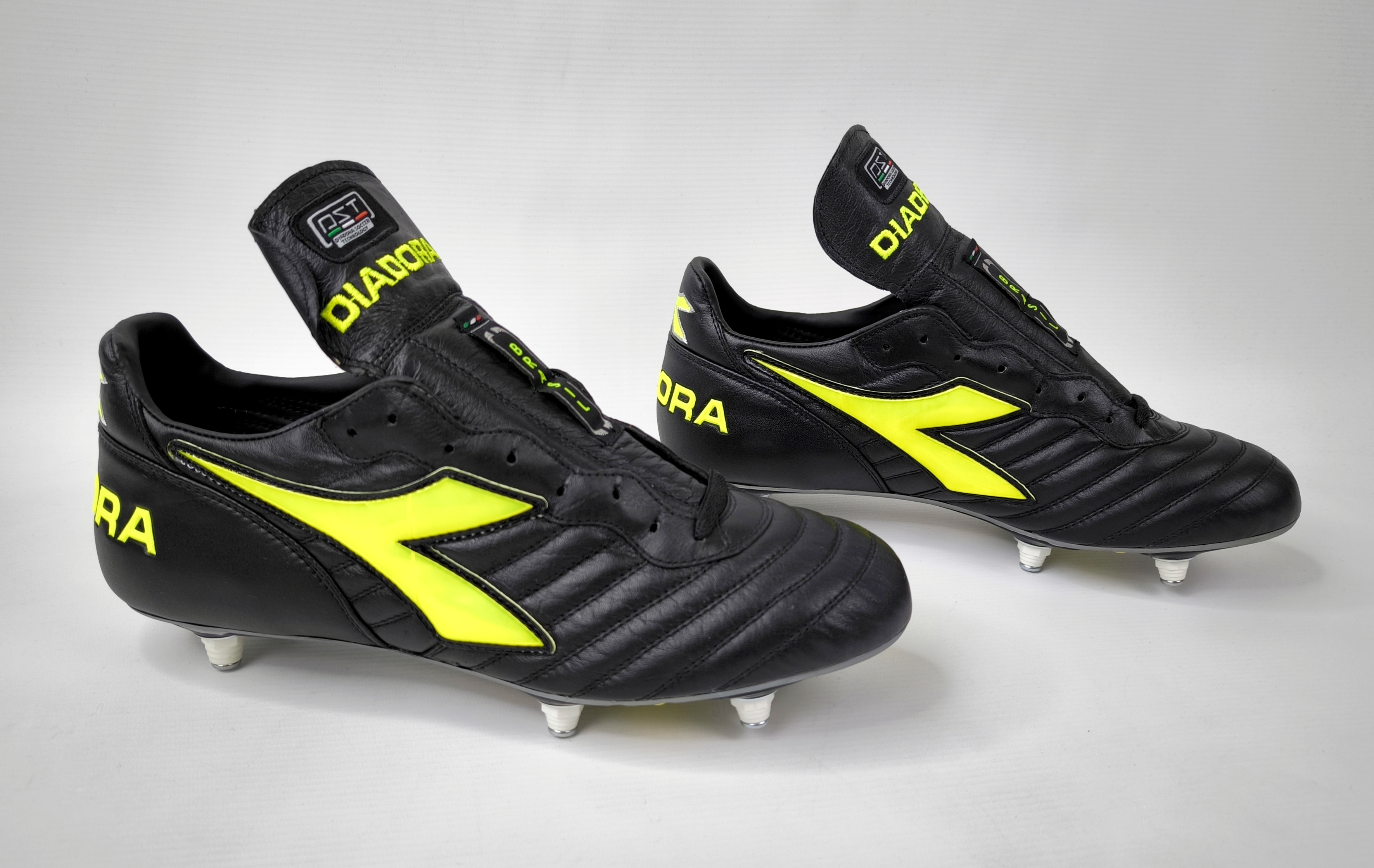 Diadora Brasil Pro SC Fussball Schuhe EUR 44.5 / UK 10 Made in Italy 125496
