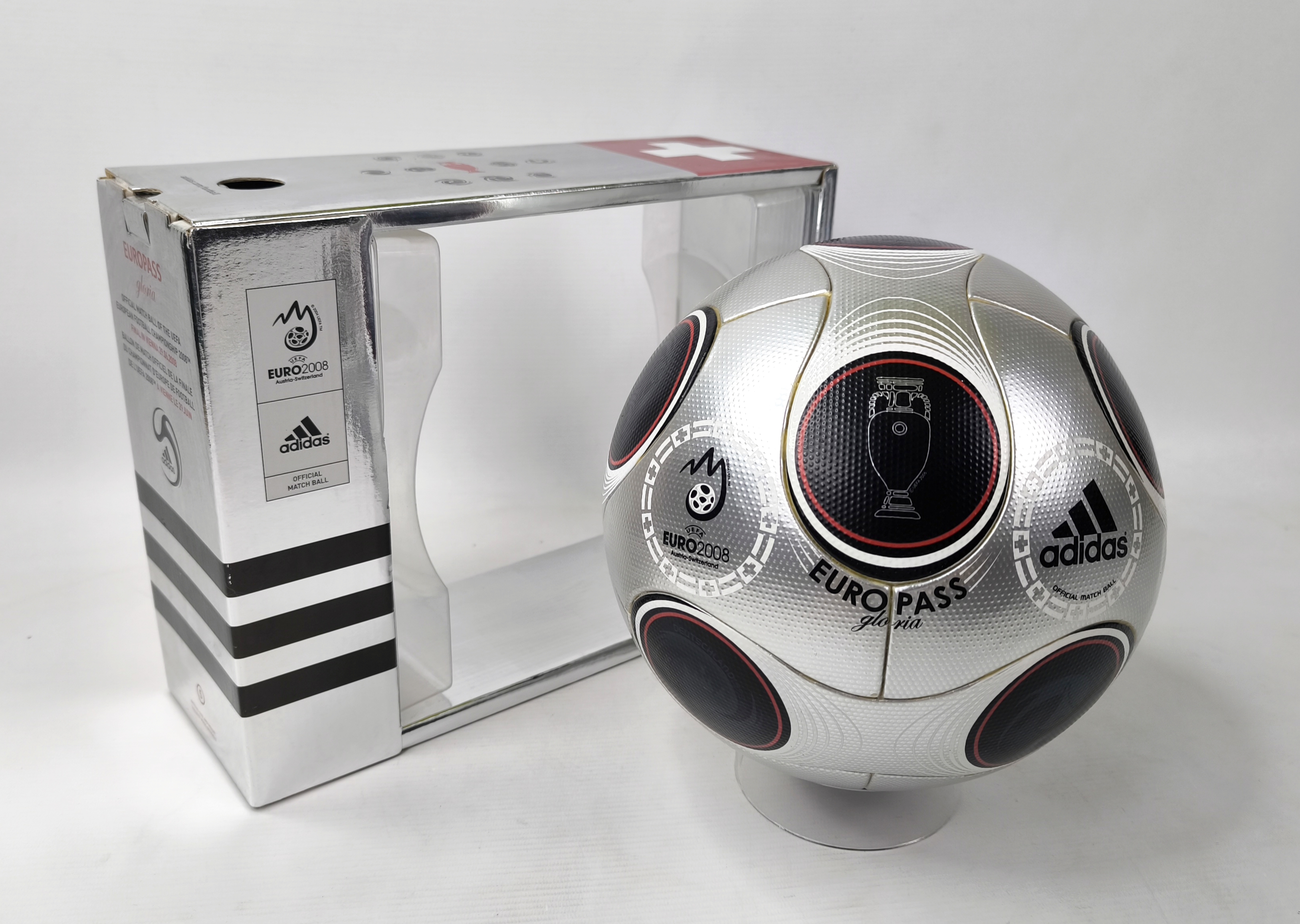 adidas Fußball Europass Gloria EM Euro 2008 Official Matchball final Vienna neu