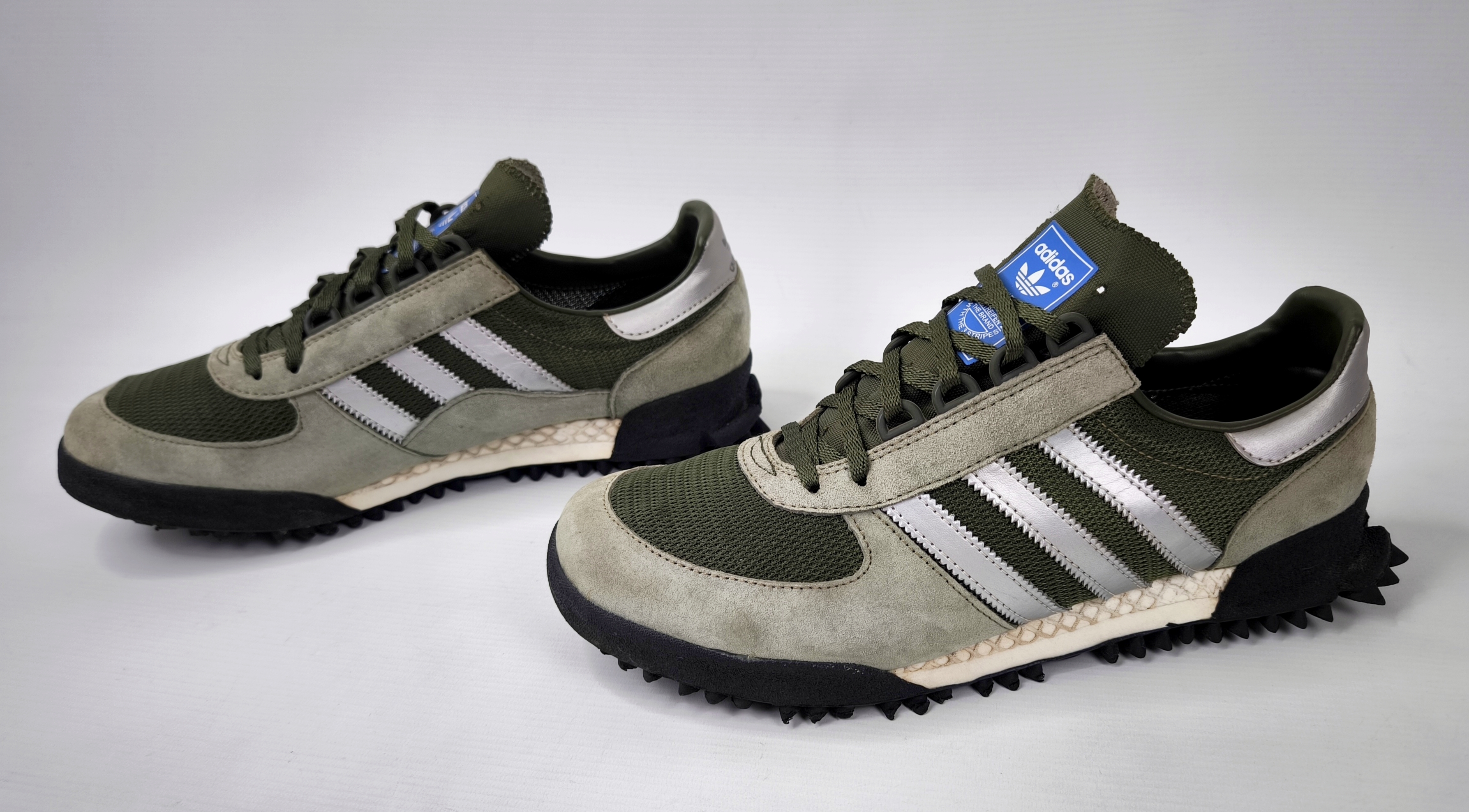 adidas Marathon TR Trainer Schuhe EUR 44 2/3 - UK 10 aus 2017 BB6803 grün silber
