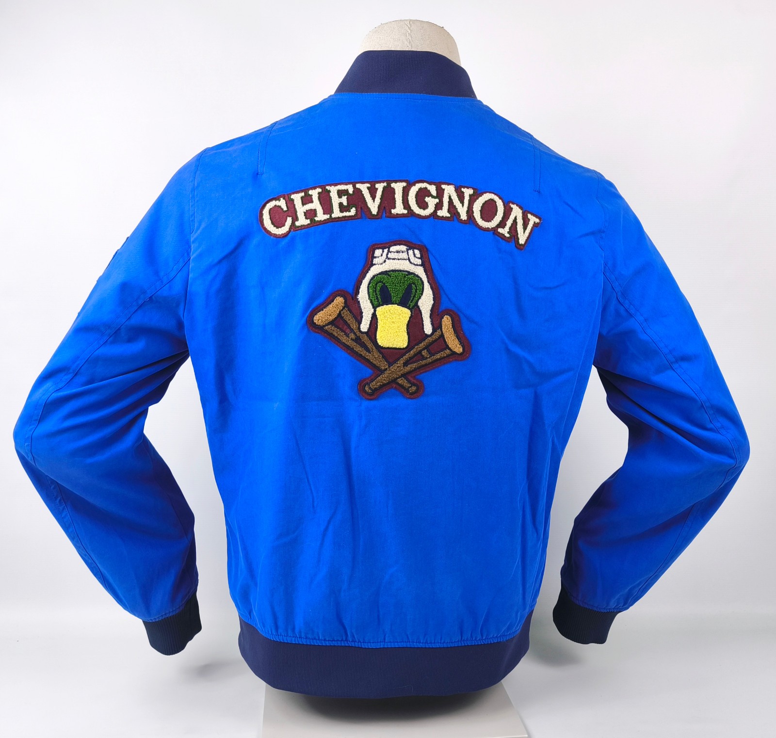 Chevignon Jacke royalblau Gr. L großes Rückenlogo Bobby