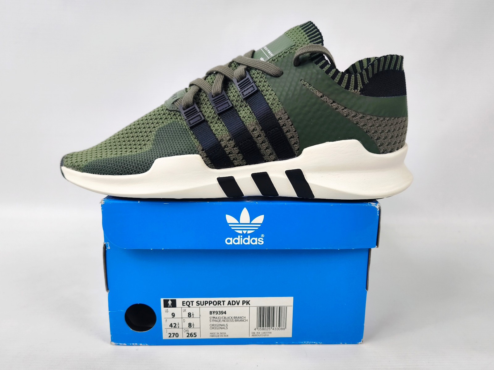 adidas Equipment Support ADV EQT PK Eur 42 2/3 UK 8.5 BY9394 aus 2017 Primeknit