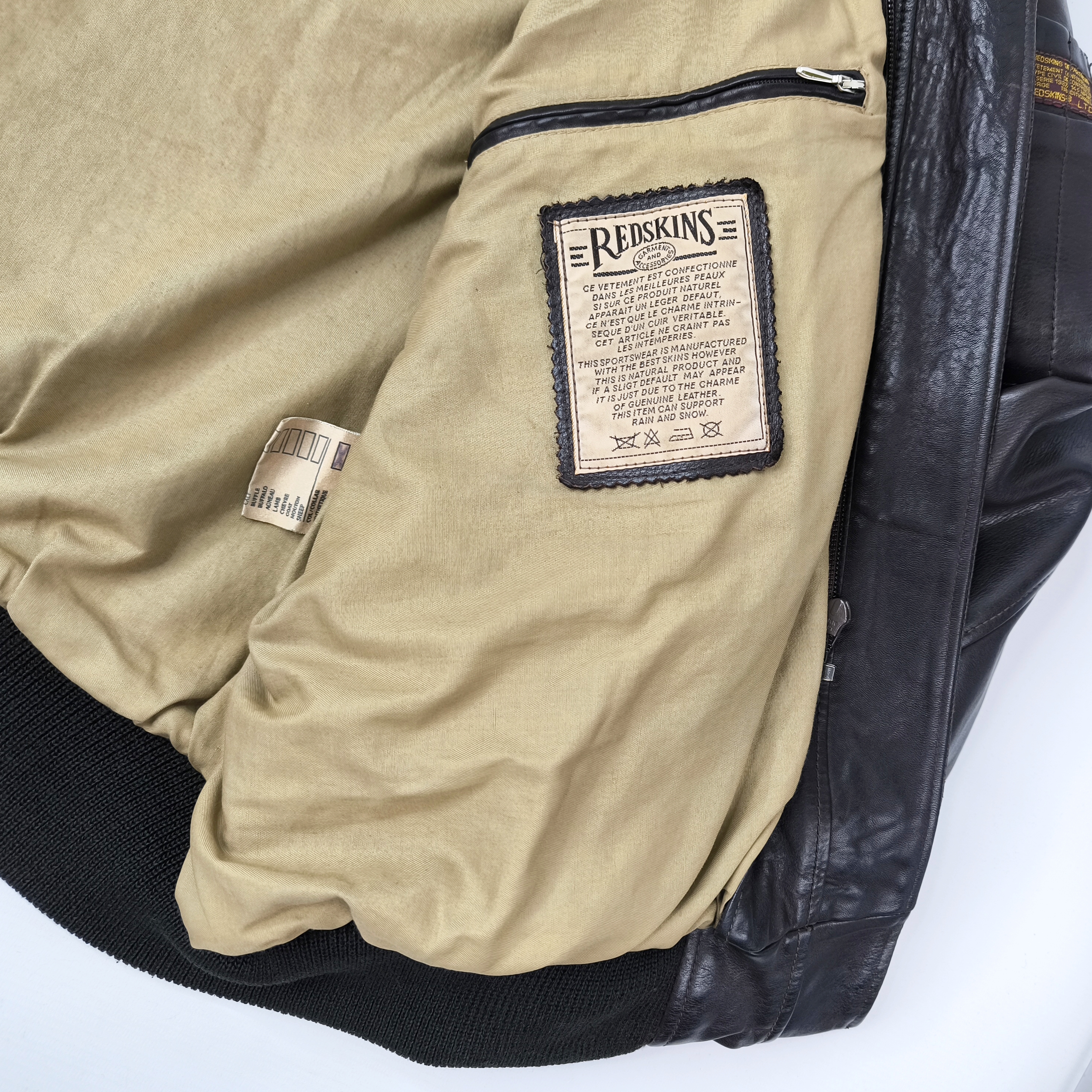 Redskins Lederjacke B32 dunkelbraun Gr. L inkl. Webpelzkragen Pilotenjacke