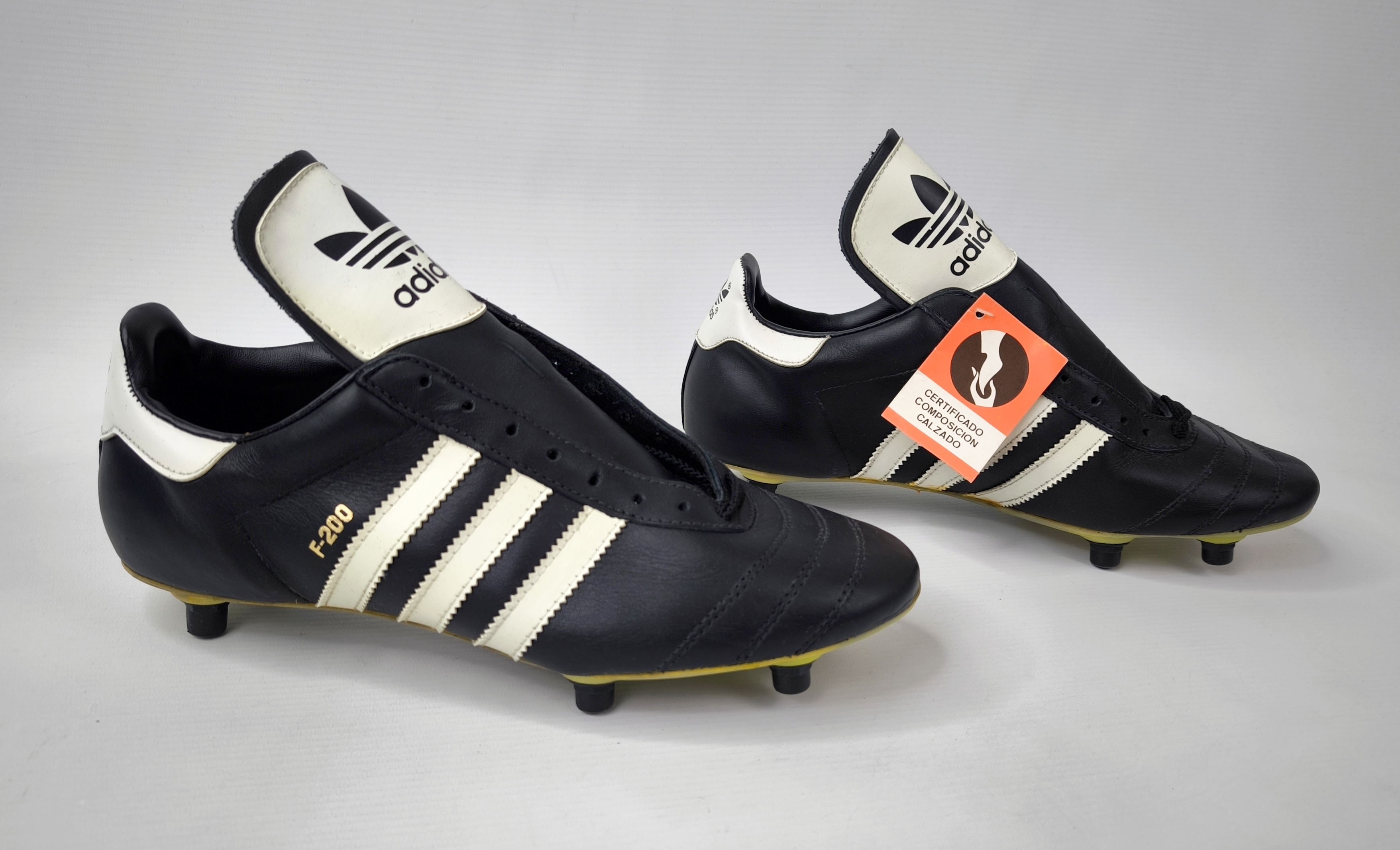 adidas F-200 Fussball Schuhe 1980s EUR 42 / UK 8 Made in Spain vintage BN