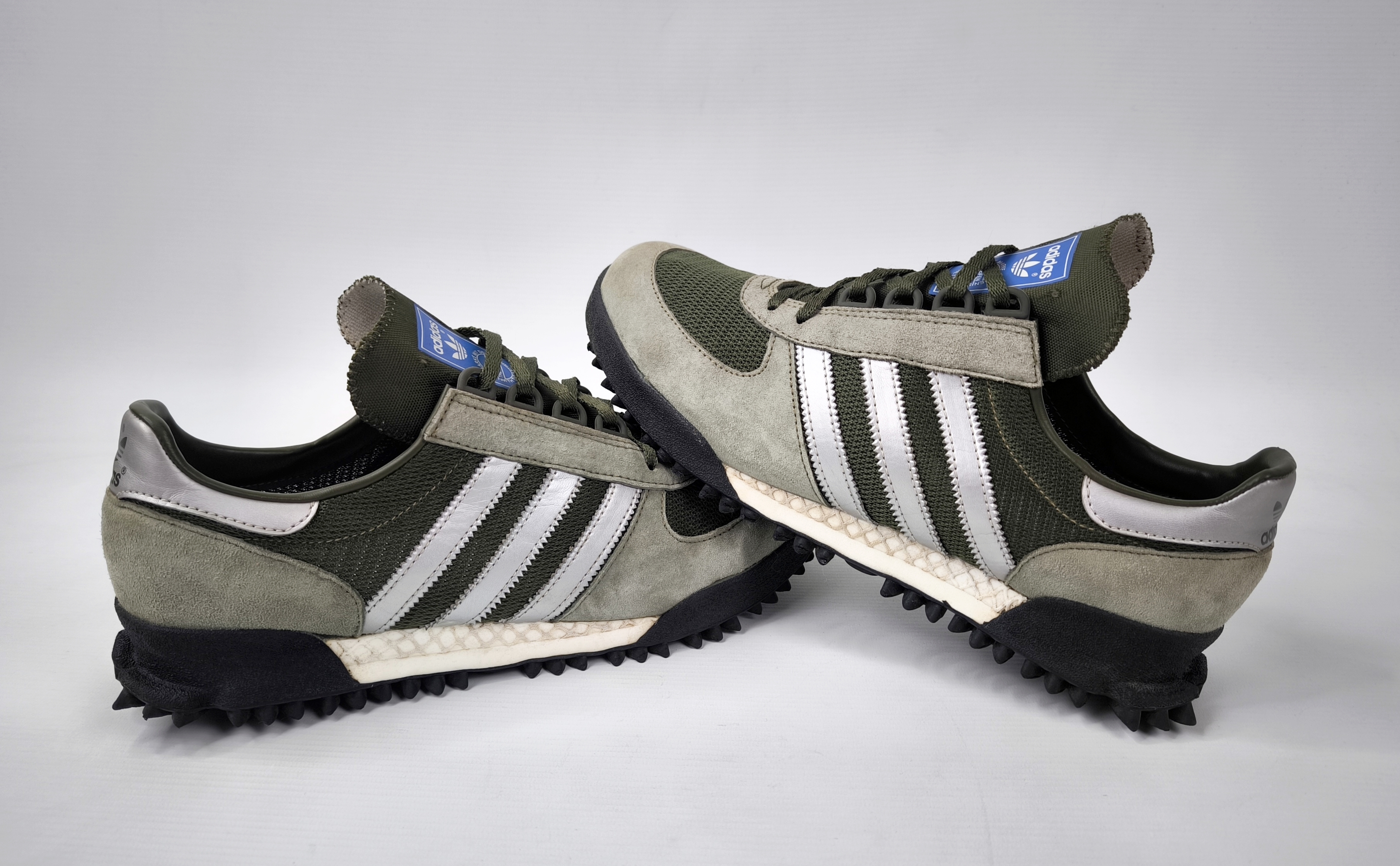 adidas Marathon TR Trainer Schuhe EUR 44 2/3 - UK 10 aus 2017 BB6803 grün silber