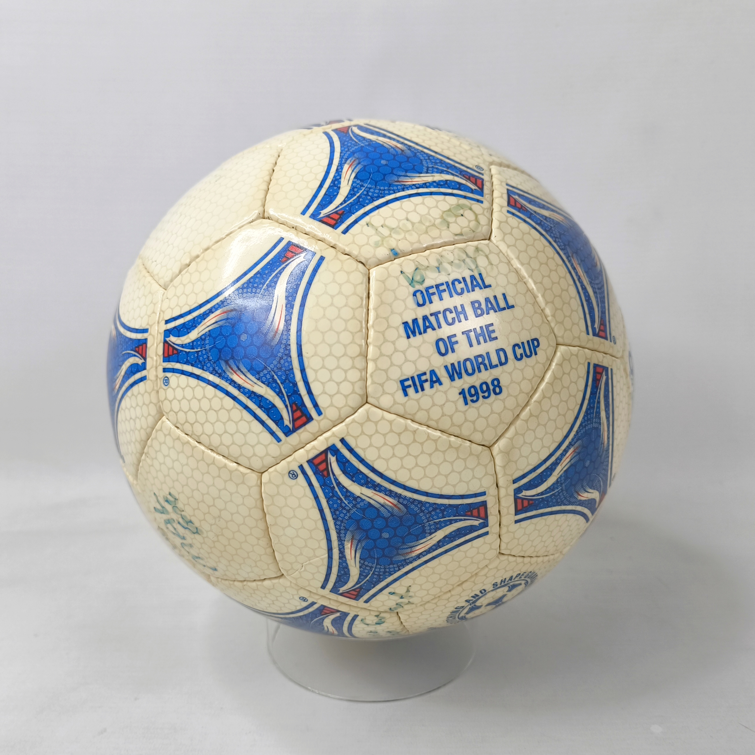 adidas Tricolore Fussball Official Matchball World Cup 1998 Made in Morocco