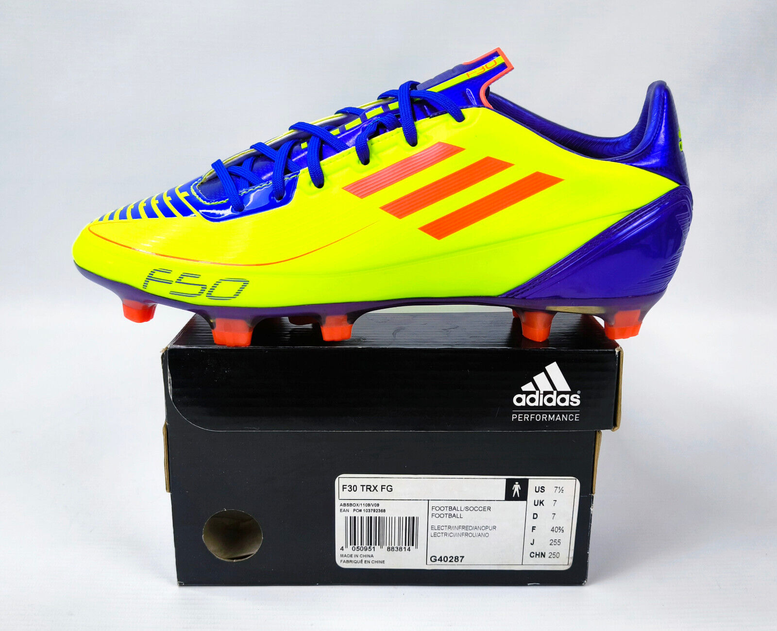 adidas Fussball Schuhe F50 F30 TRX FG 2011 Gr. EUR 40 2/3 / UK 7 G40287