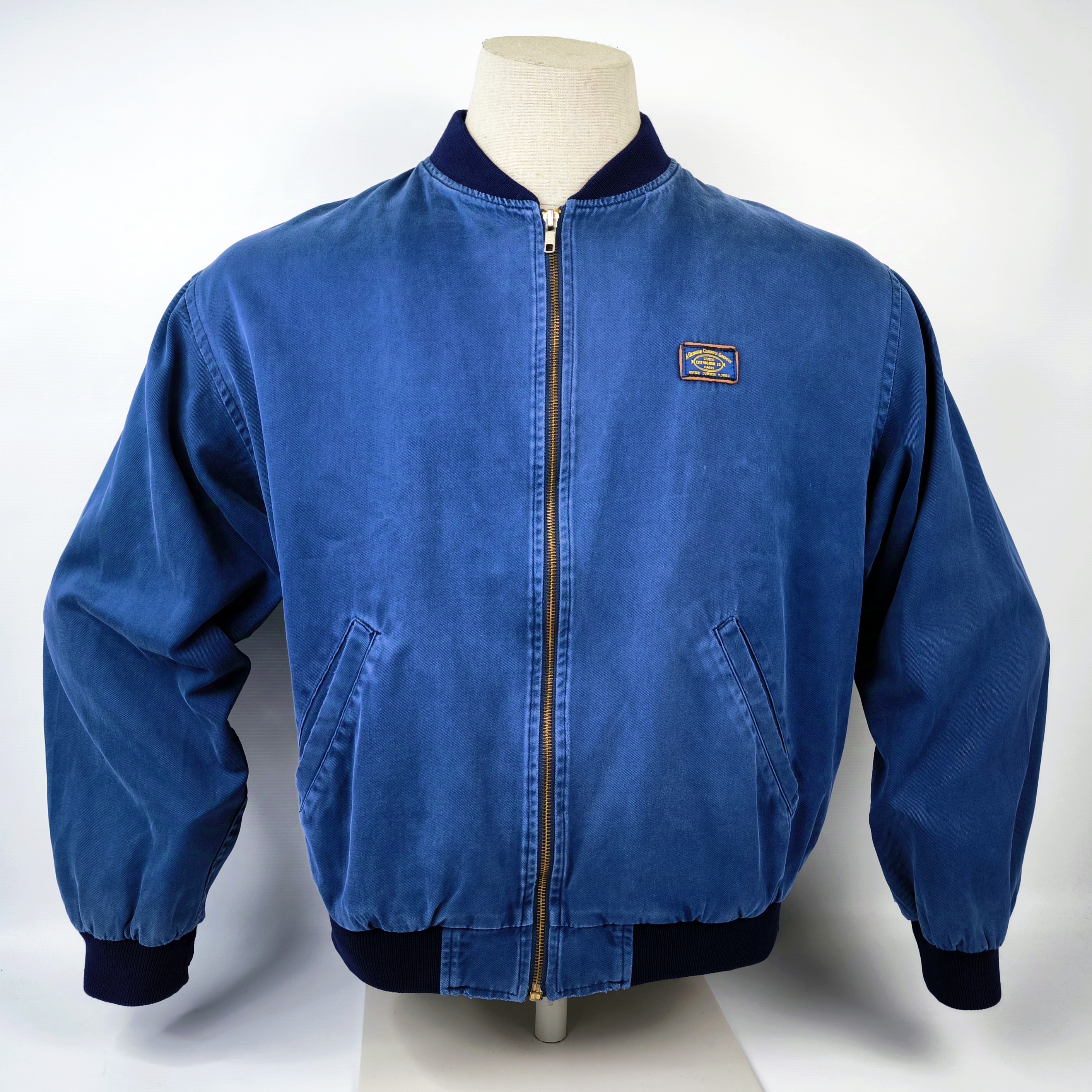 Chevignon Jacke Physical blau Gr. L blau Conquest Studion Denim vintage 80s
