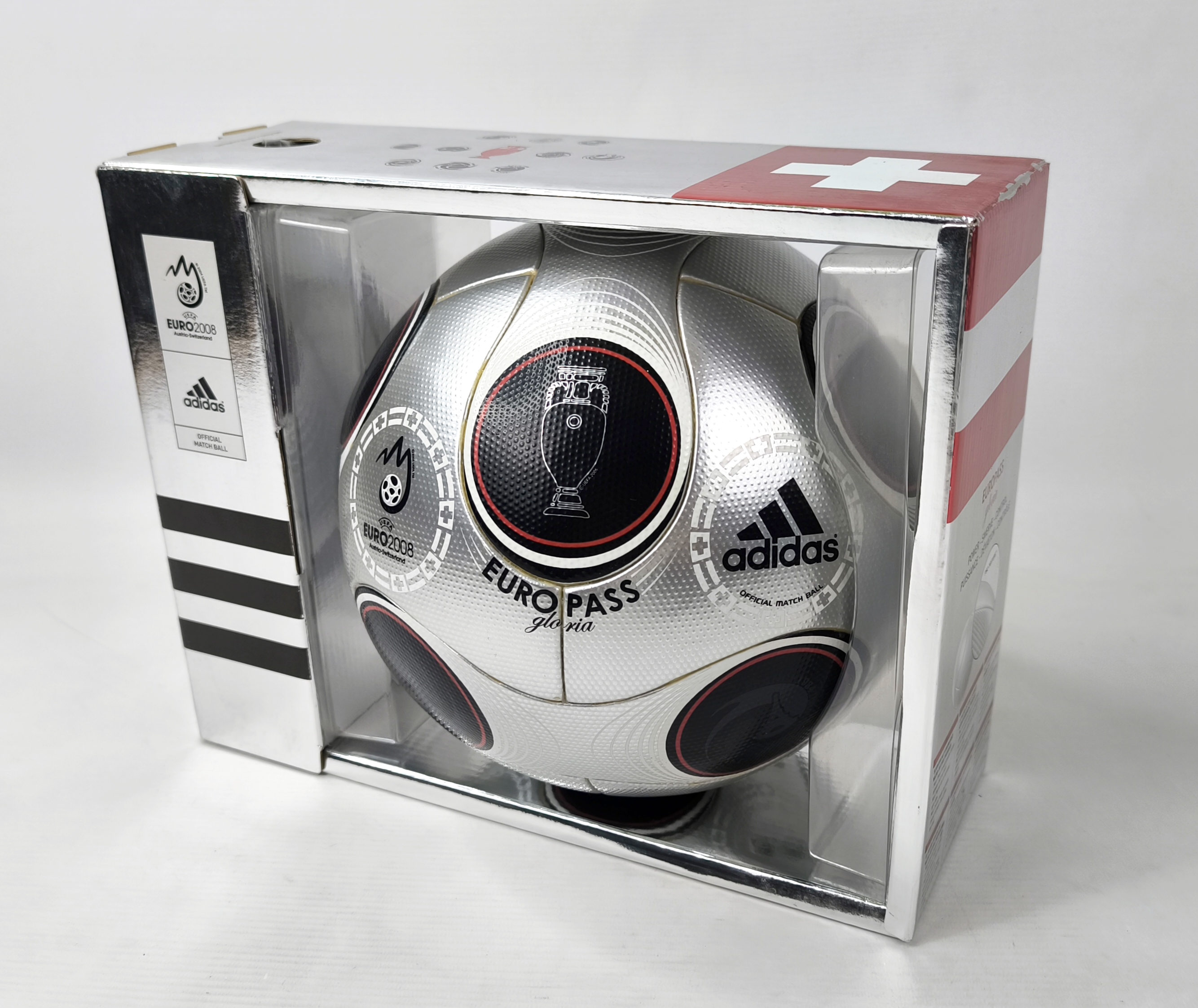 adidas Fußball Europass Gloria EM Euro 2008 Official Matchball final Vienna neu