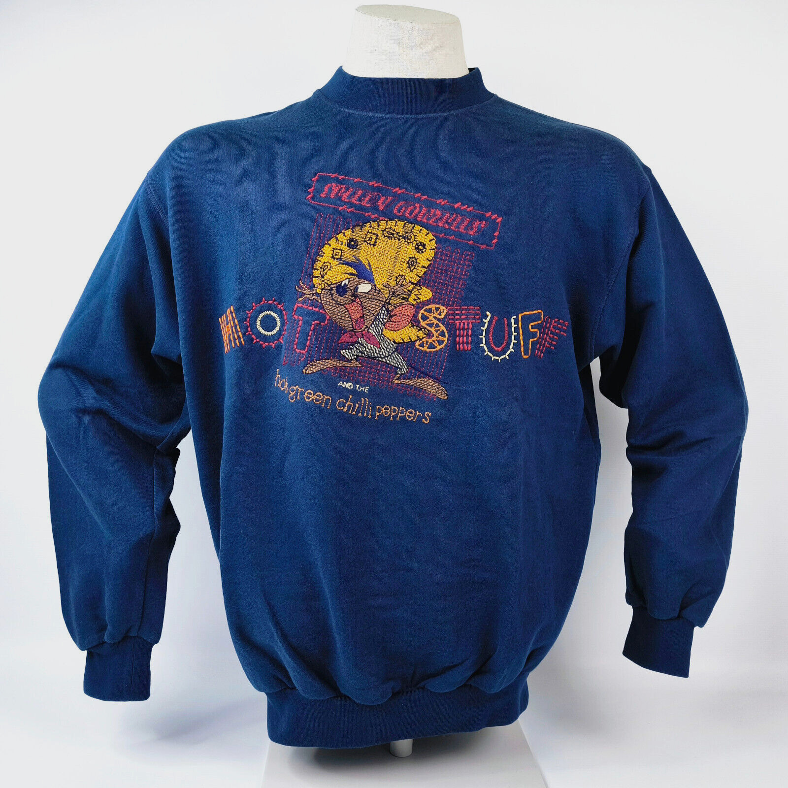 Iceberg Pullover Speedy Gonzales Hot Stuff dunkelblau Gr. L Sweater vintage 90s