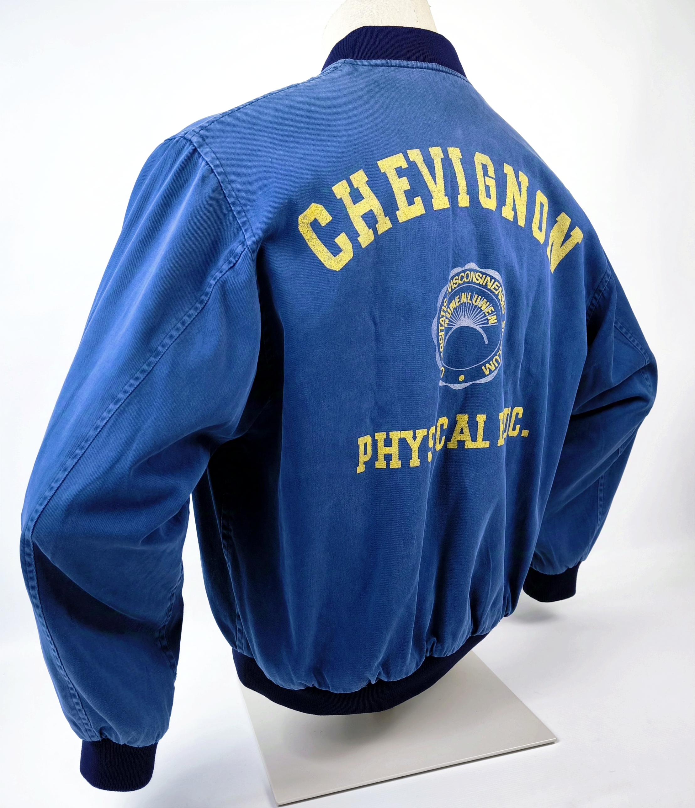 Chevignon Jacke Physical blau Gr. L blau Conquest Studion Denim vintage 80s