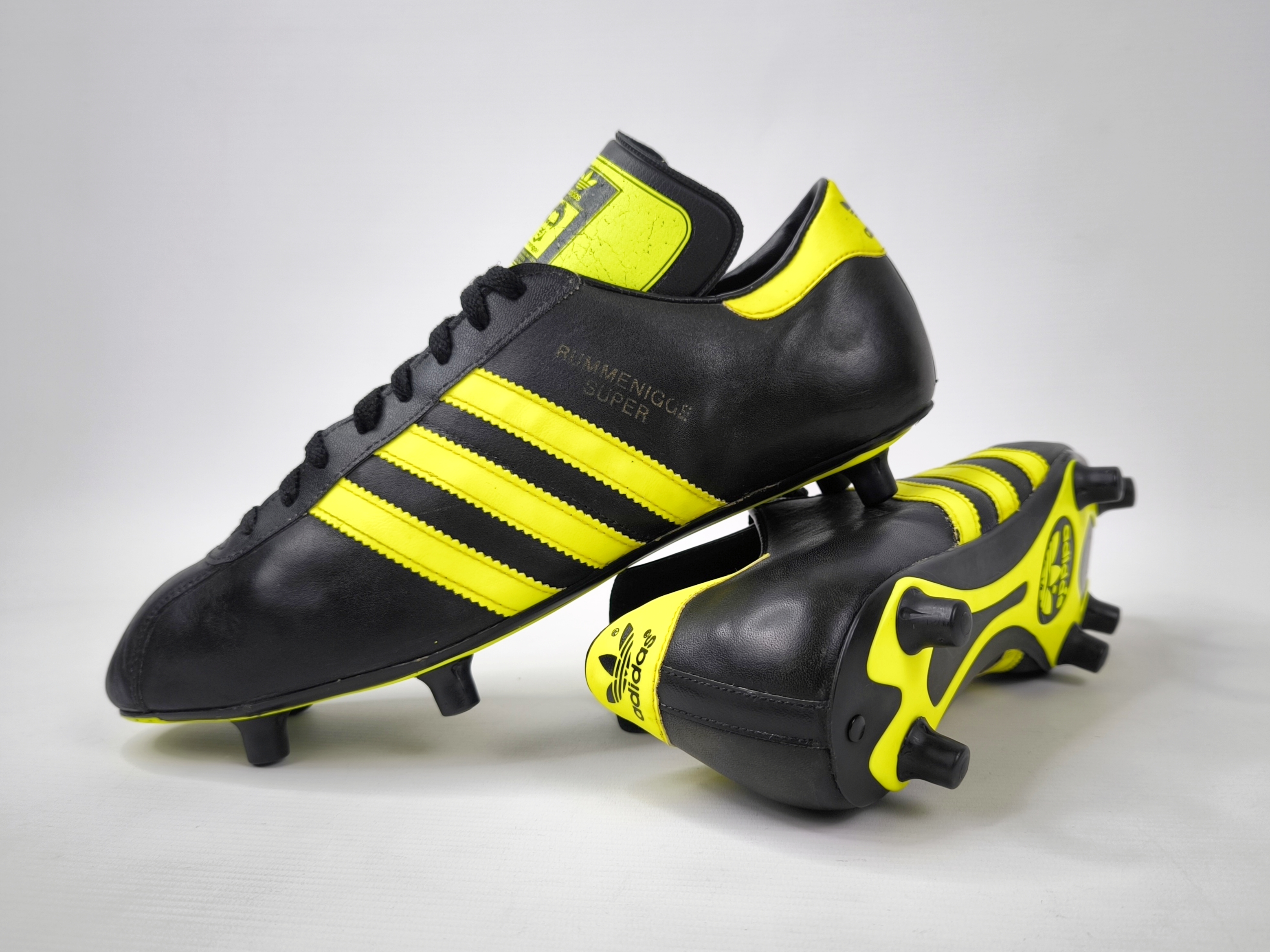 adidas Rummenigge Super Fussball Schuhe EUR 45 1/3 UK 10 West Germany vintage