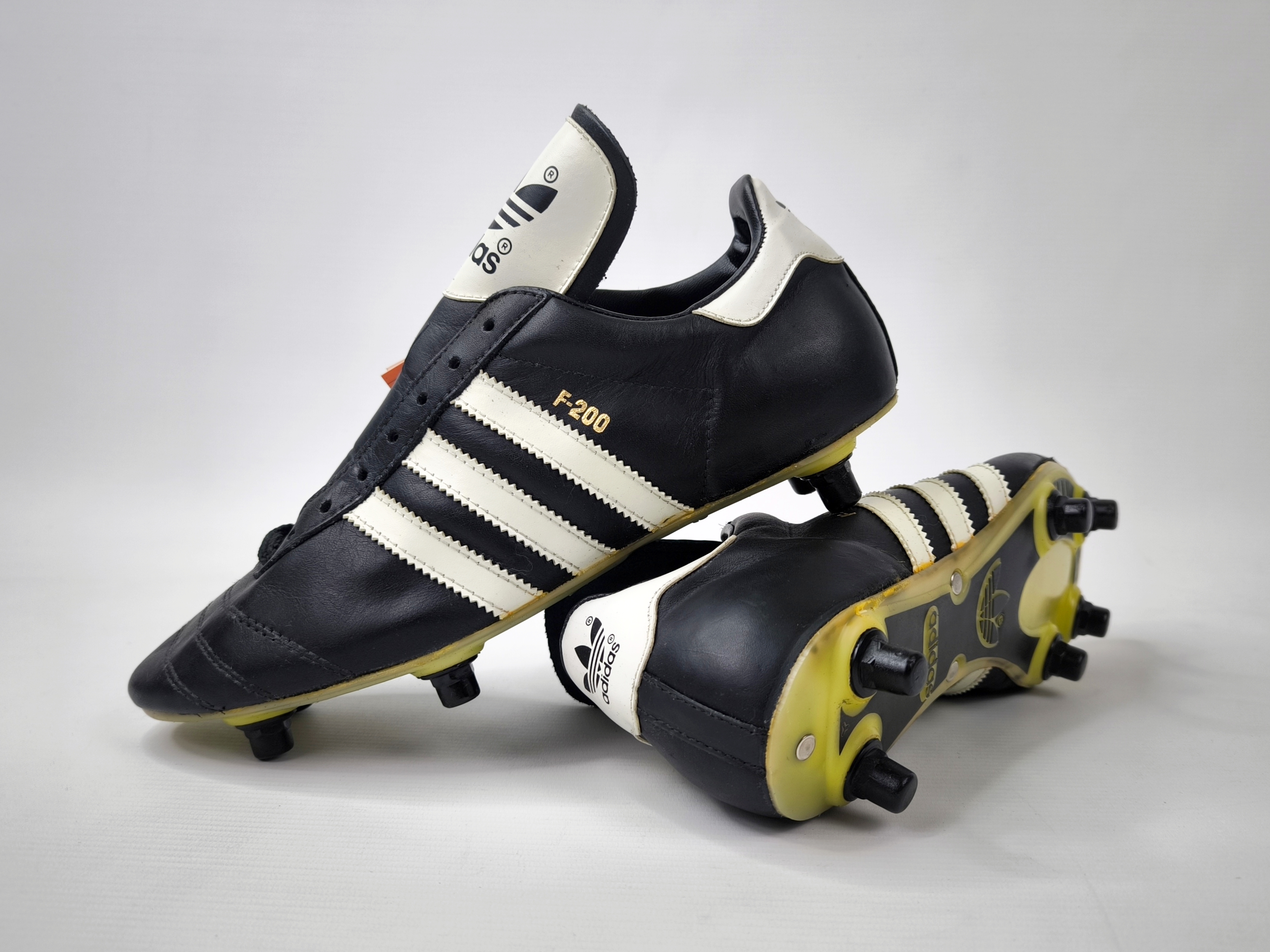 adidas F-200 Fussball Schuhe 1980s EUR 42 / UK 8 Made in Spain vintage BN