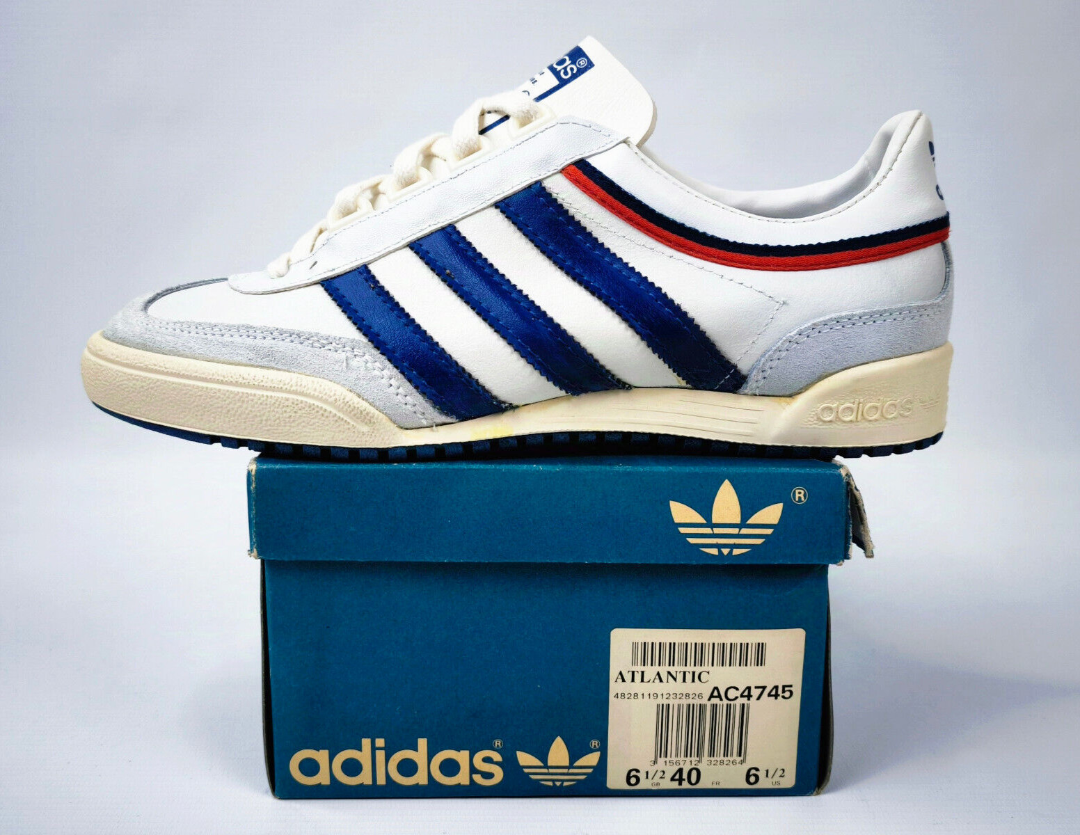adidas Atlantic 80`s Gr. UK 6.5 / Eur 40 Made in Rumania vintage trainers AC4745