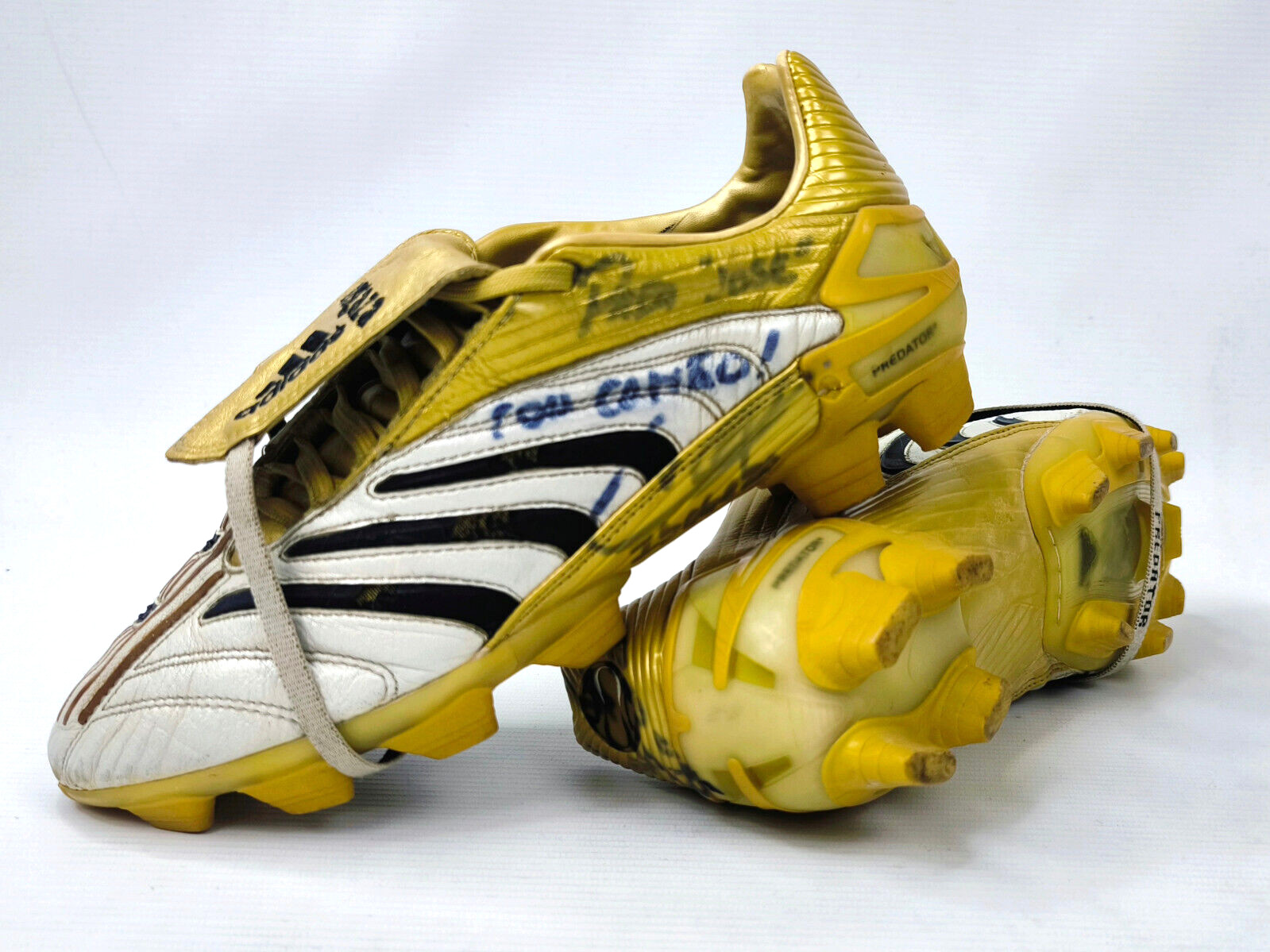 adidas Predator Absolute FG match worn Ariel Ibagaza Spain Fussball Schuhe 2005