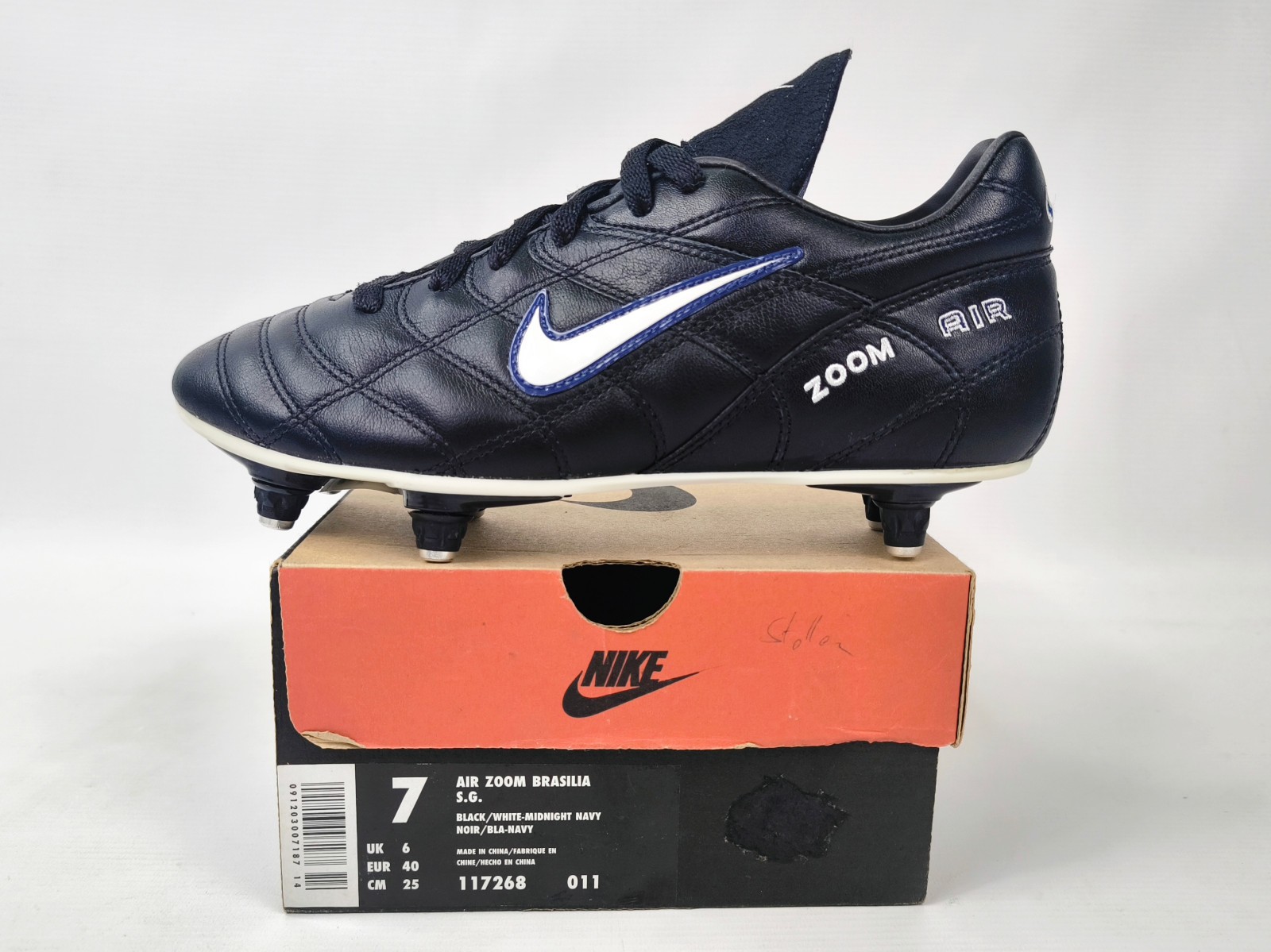 Nike Air Zoom Brasilia SG 1999 Fussball-Schuhe EUR 40 / UK 6 Tiempo 117268 011