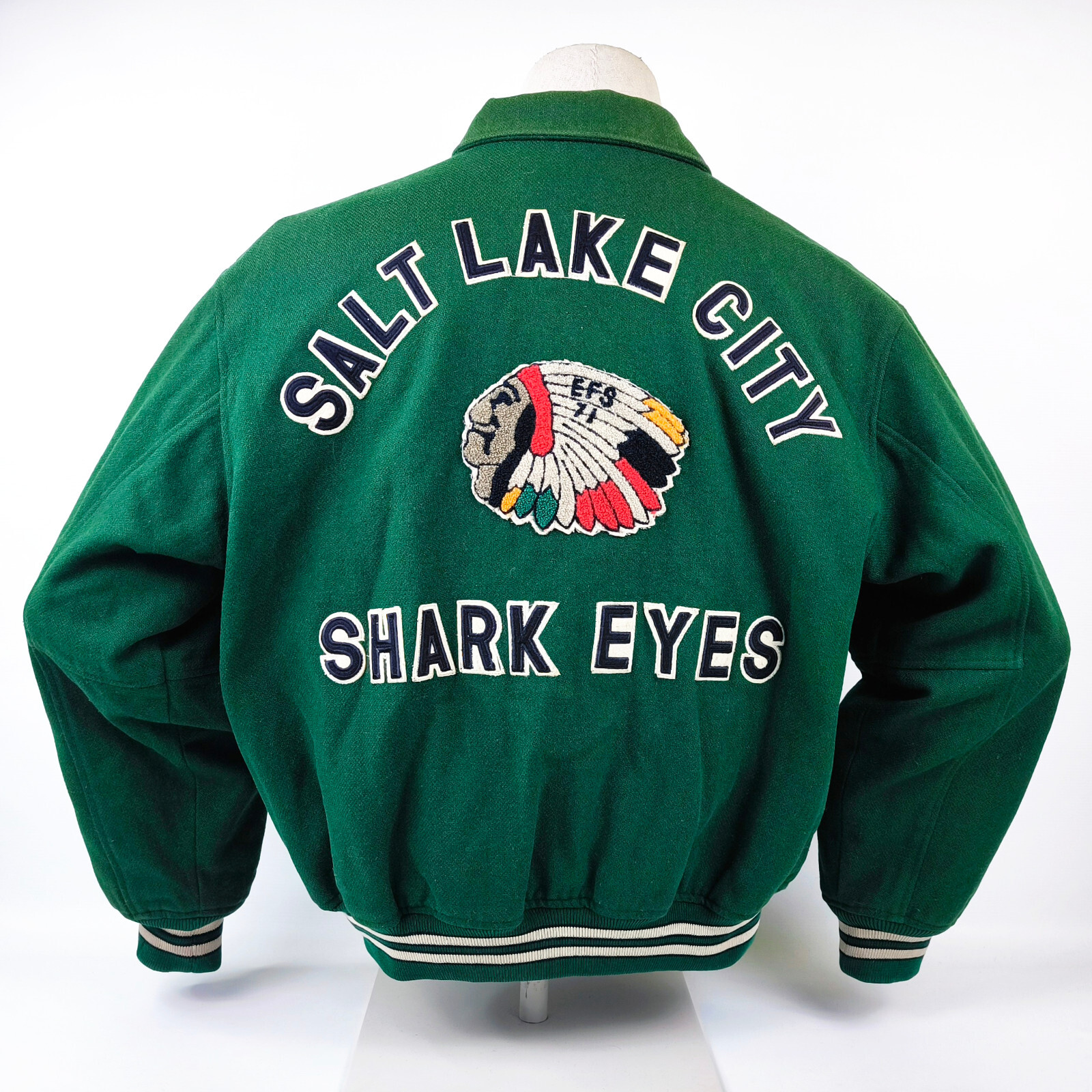Chevignon Jacke Conquest Gr. XL Salt Lake City Shark Eyes vintage 80s