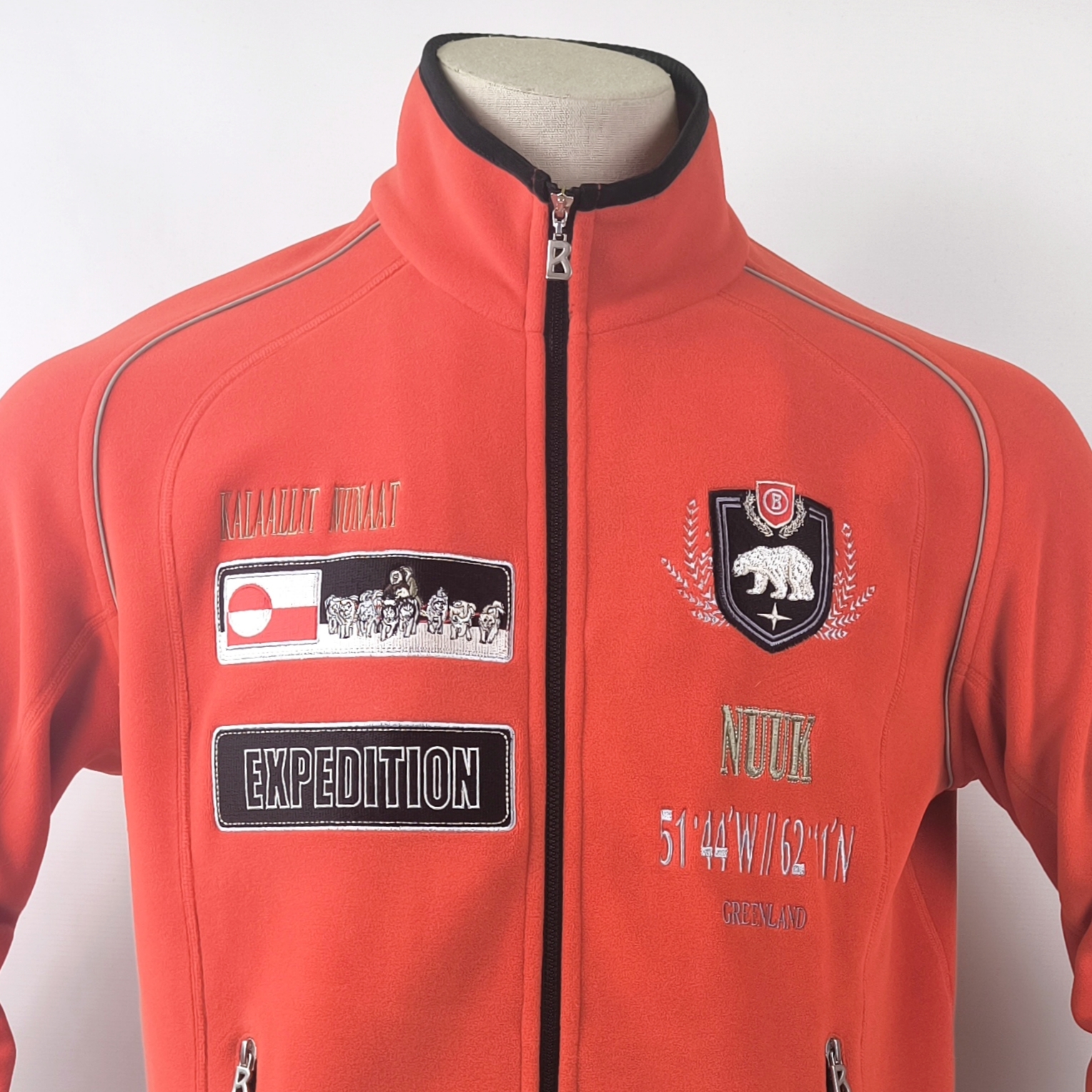 Bogner Fleece Jacke Expedition Gr. 50 (M/L) rot Fleecejacke Greenland