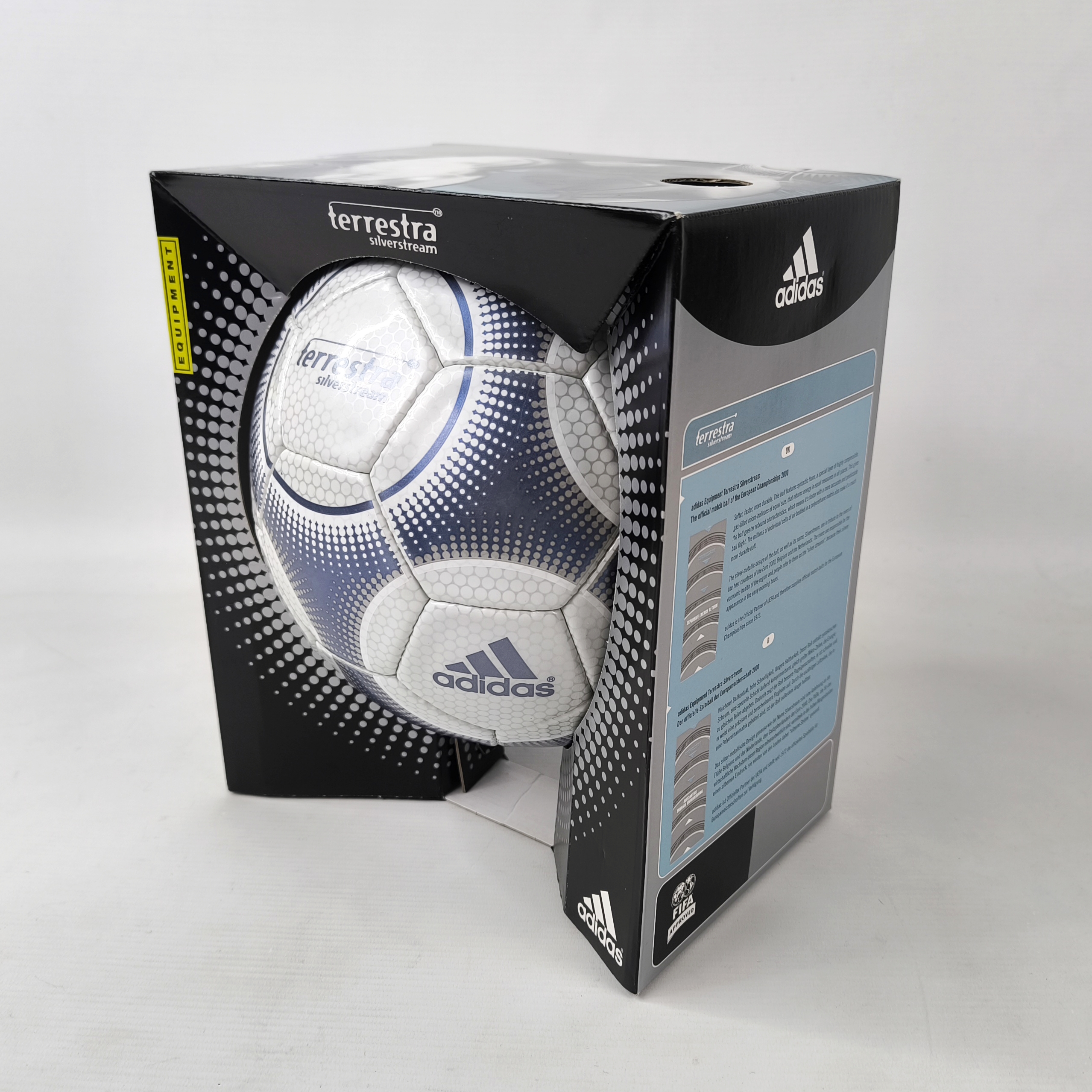 adidas Fussball Terrestra Silverstream Official matchball EM Euro 2000