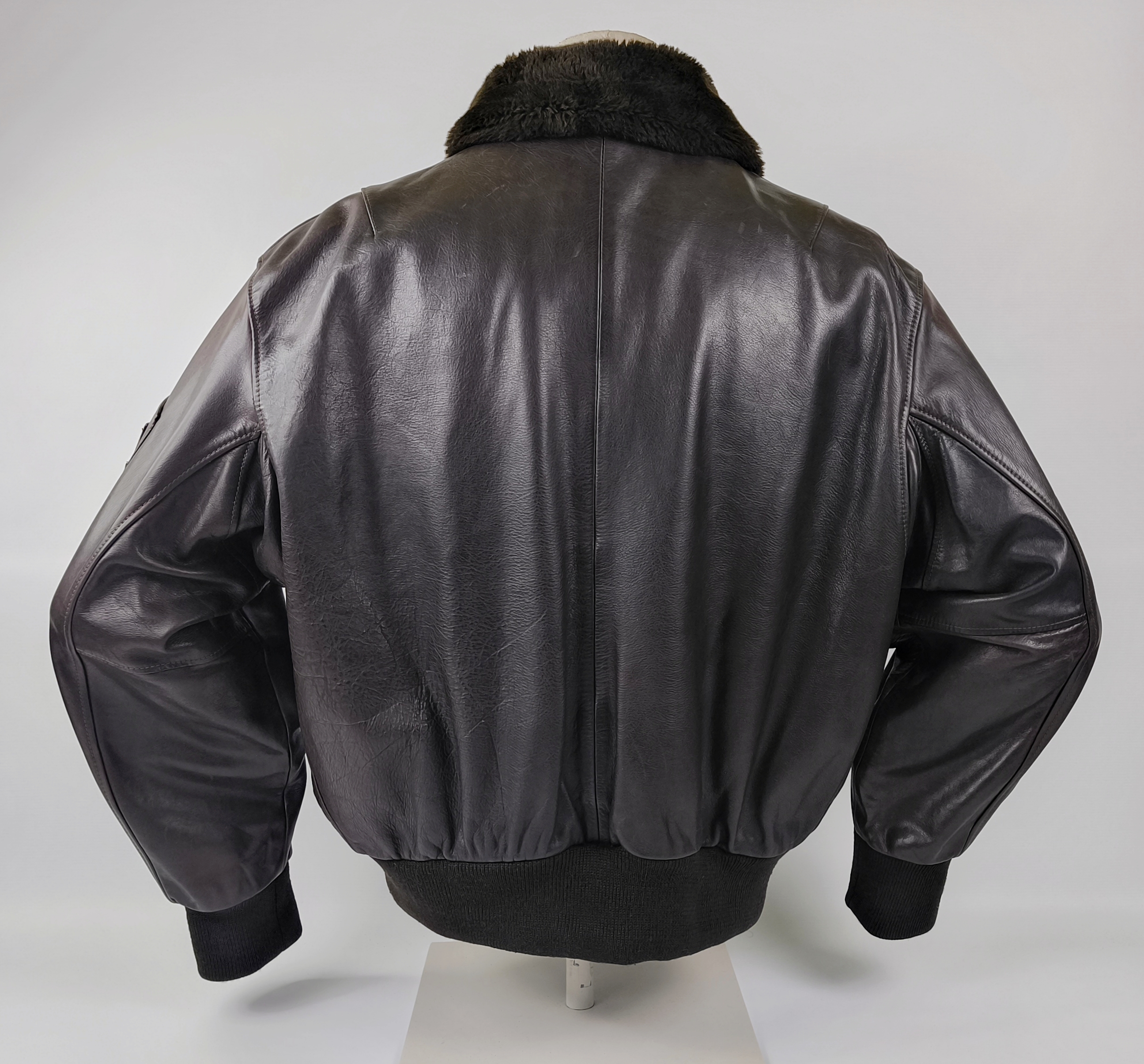 Redskins Lederjacke B32 dunkelbraun Gr. L inkl. Webpelzkragen Pilotenjacke