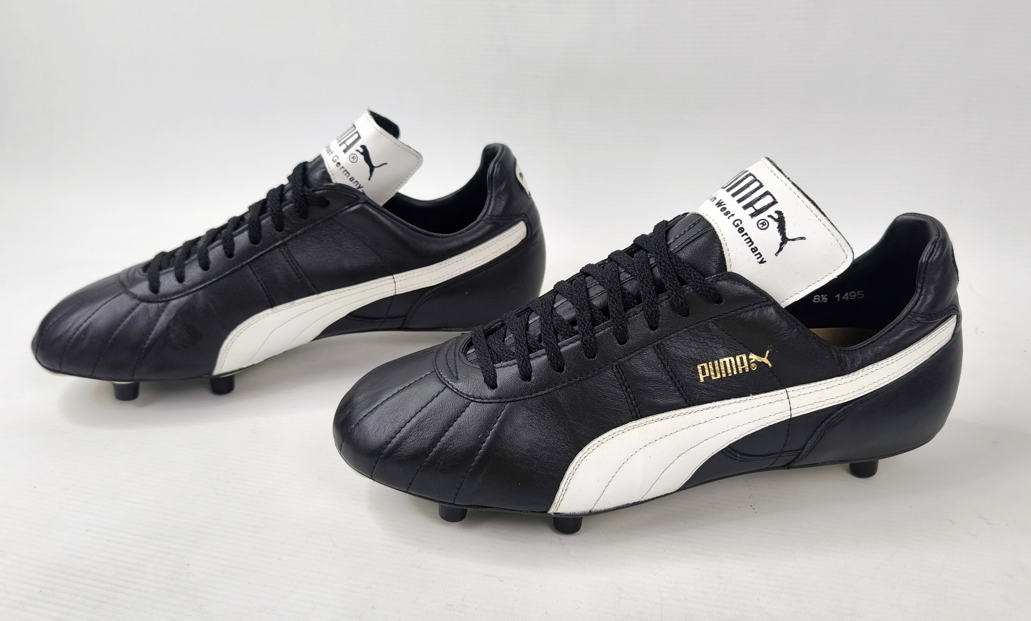 Puma King Fussball Schuhe EUR 42 2/3 UK 8.5 vintage 80s Made in West Germany neu