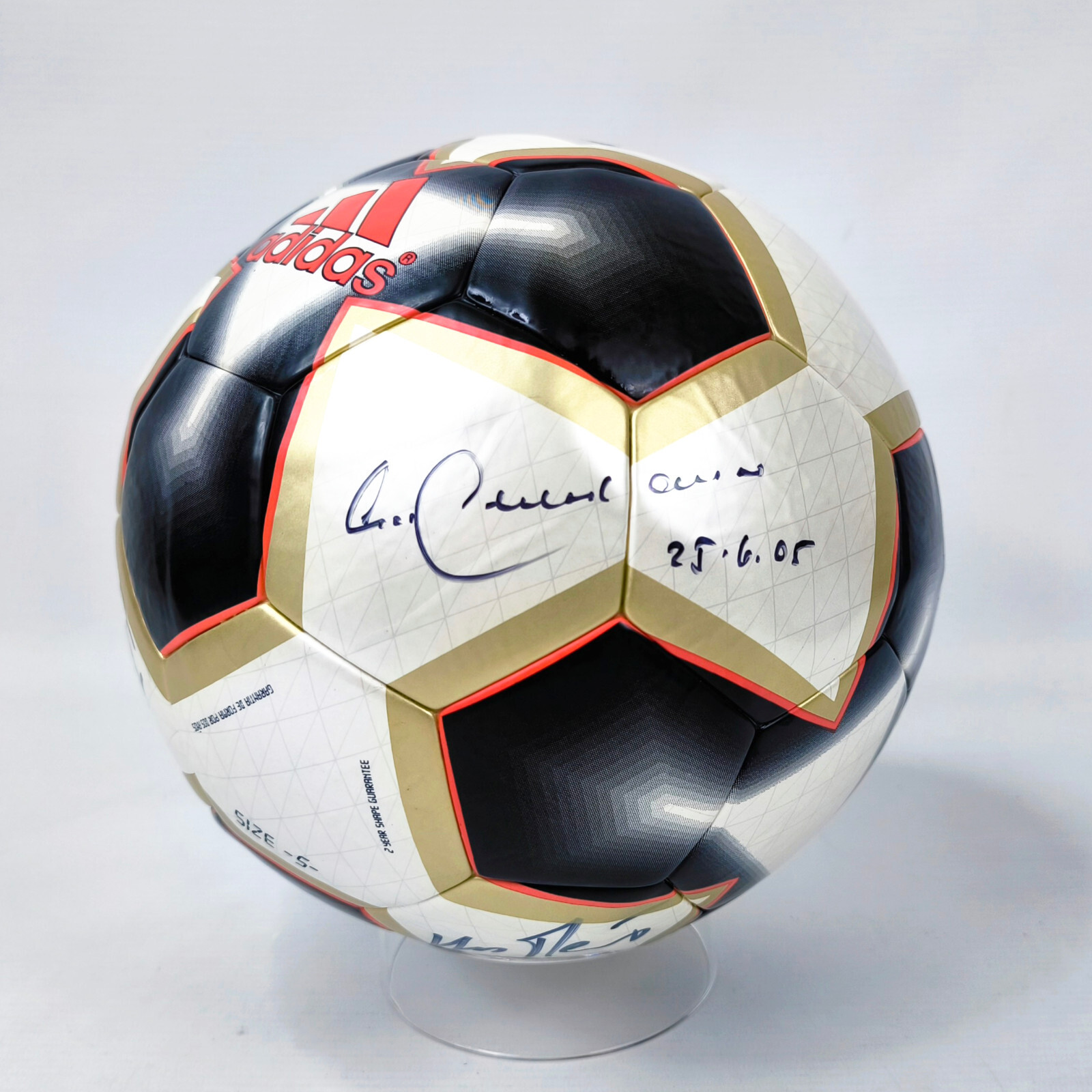 adidas Pelias Official Matchball Confederations Cup 2005 sign. Beckenbauer Klopp