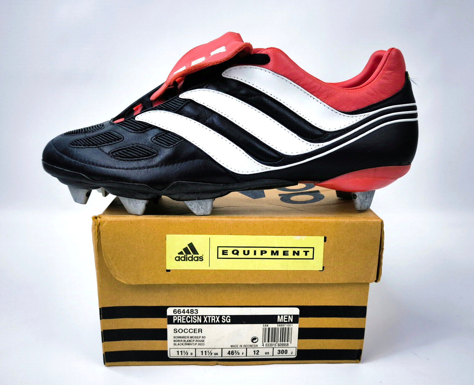 adidas Predator Precision XTRX SG Gr. EUR 46 2/3 / UK 11.5 664483 aus 2000 BNIB