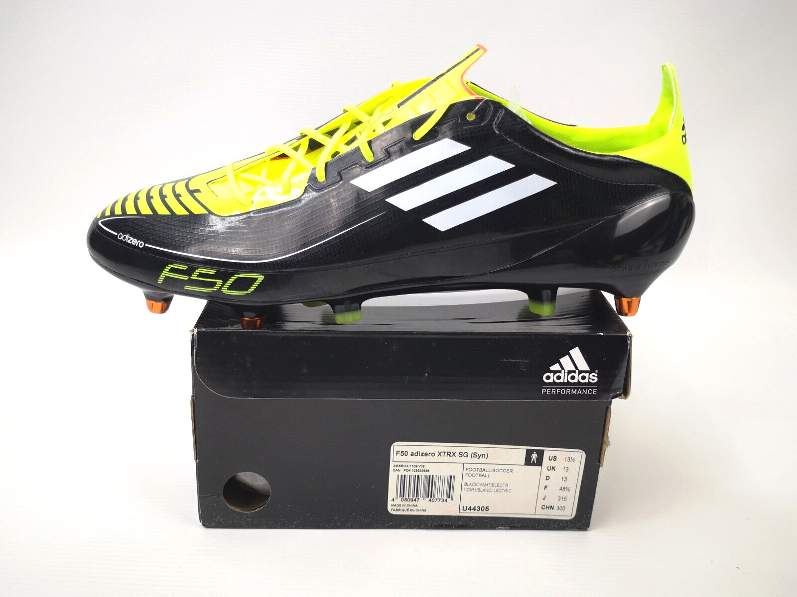 adidas F50 adizero XTRX SG Syn 2011 Fussball Schuhe 48 2/3 / UK  13 U44305 neu